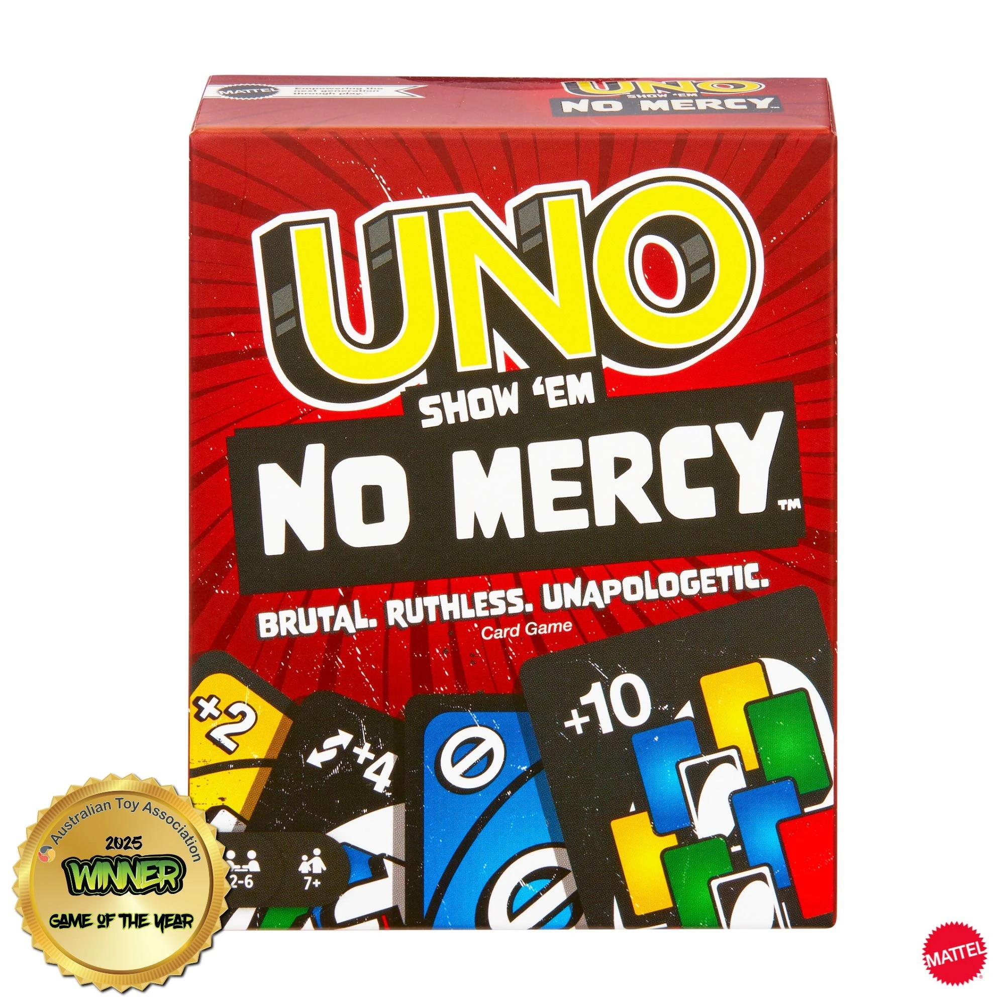 1 UNO Show 'em No Mercy Card Game, 1 of 6