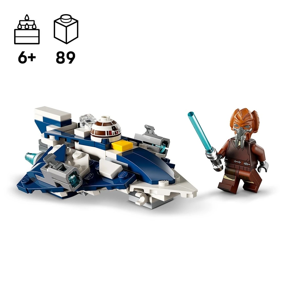 8 LEGO Star Wars Plo Koon’s Jedi Starfighter Microfighter 75400, 8 of 9