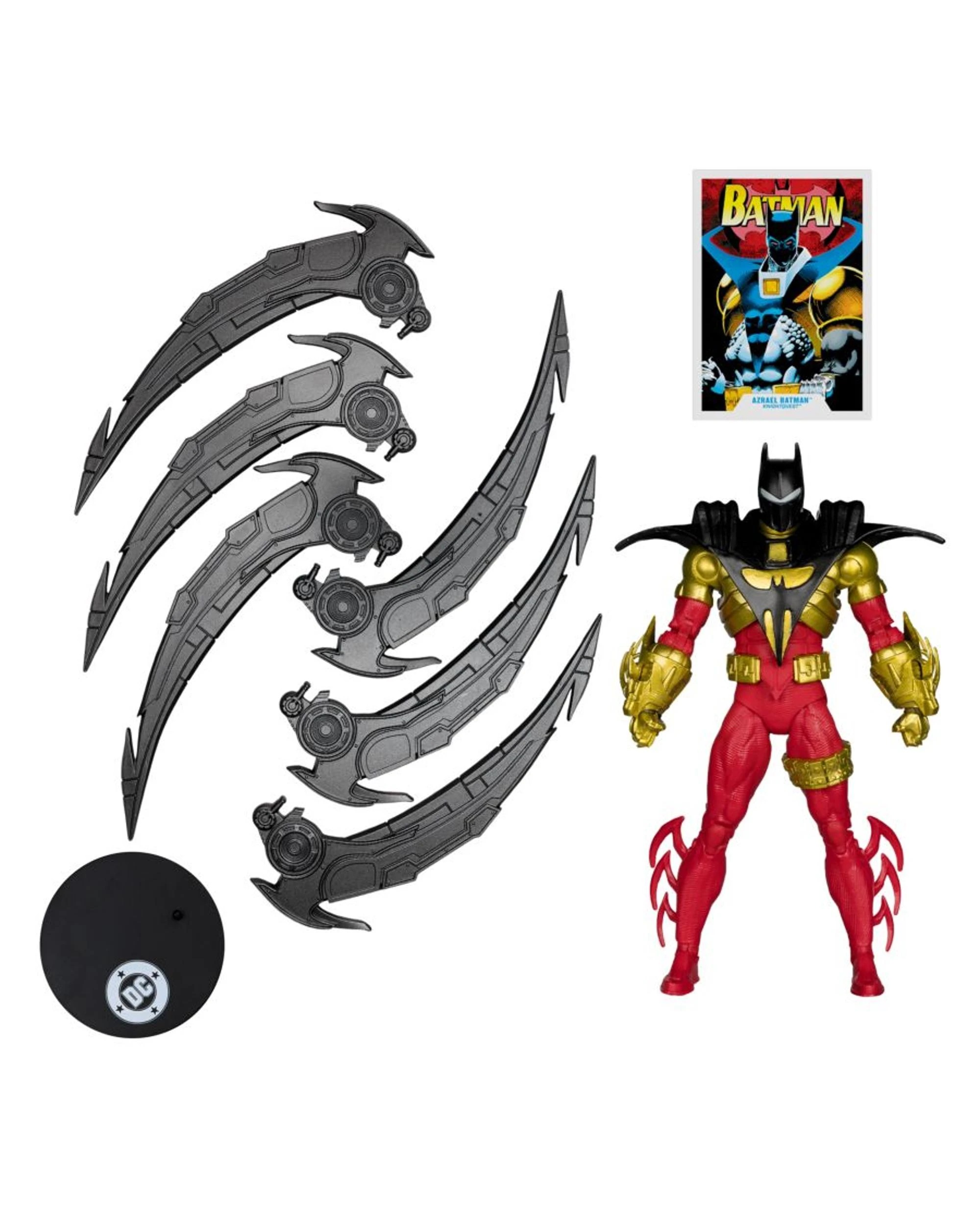 6 DC Multiverse Knightquest Azrael Batman 7 inch Action Figure, 6 of 9