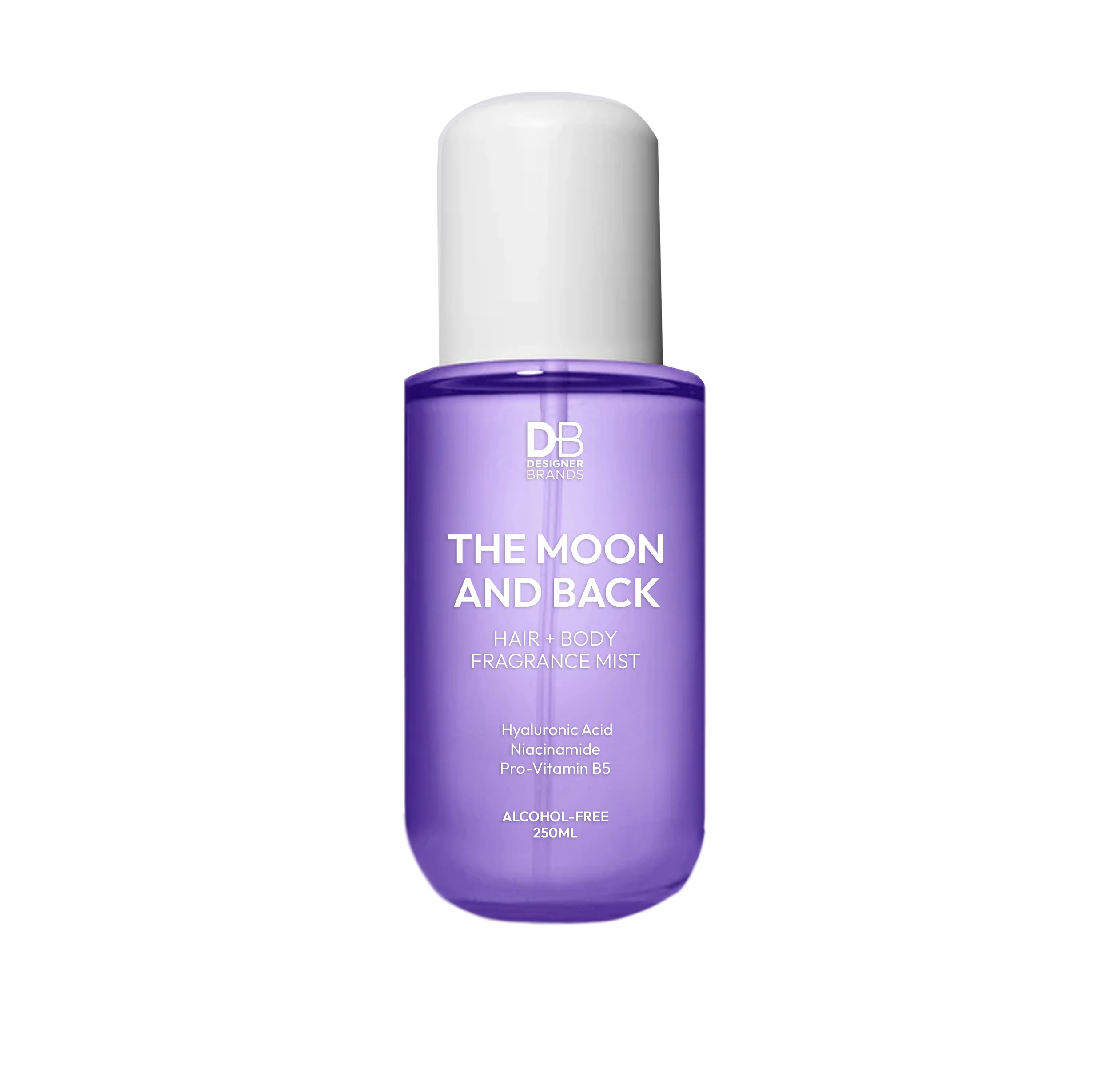 1 Designer Brands The Moon and Back Hair + Body Fragrance Mist 250ml - Hyaluronic Acid, Niacinamide and Pro-Vitamin B5, 1 of 1