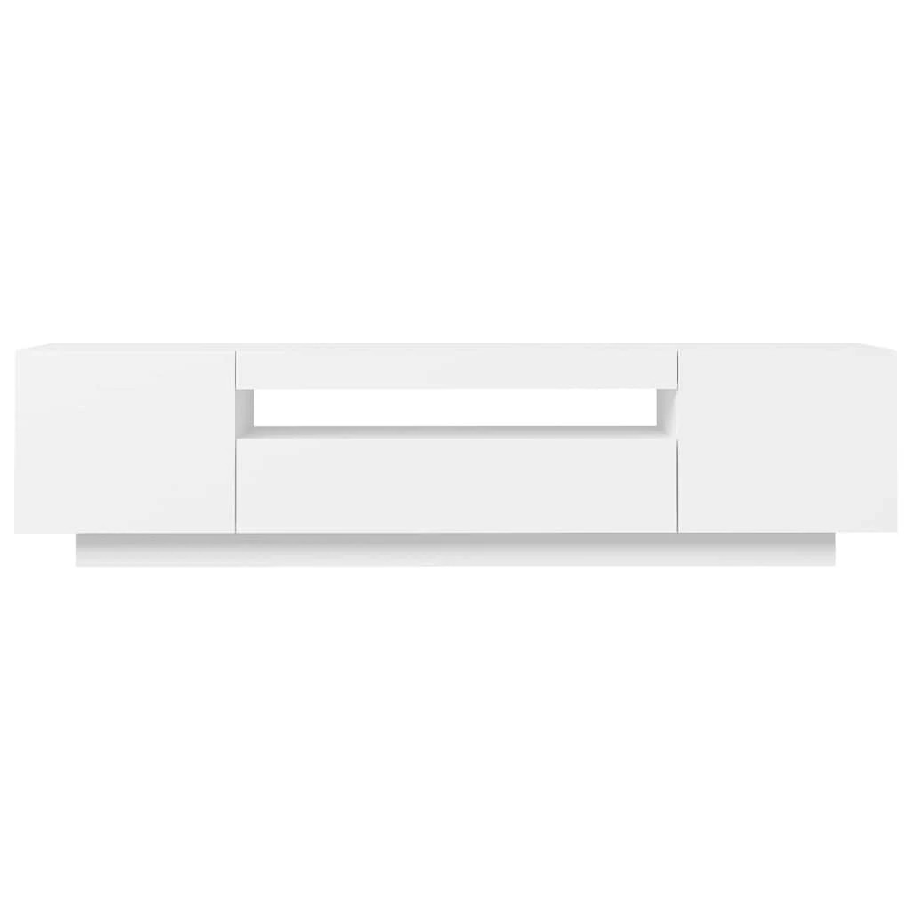 9 Vidaxl Tv Cabinet With Led Lights - White, 9 of 10