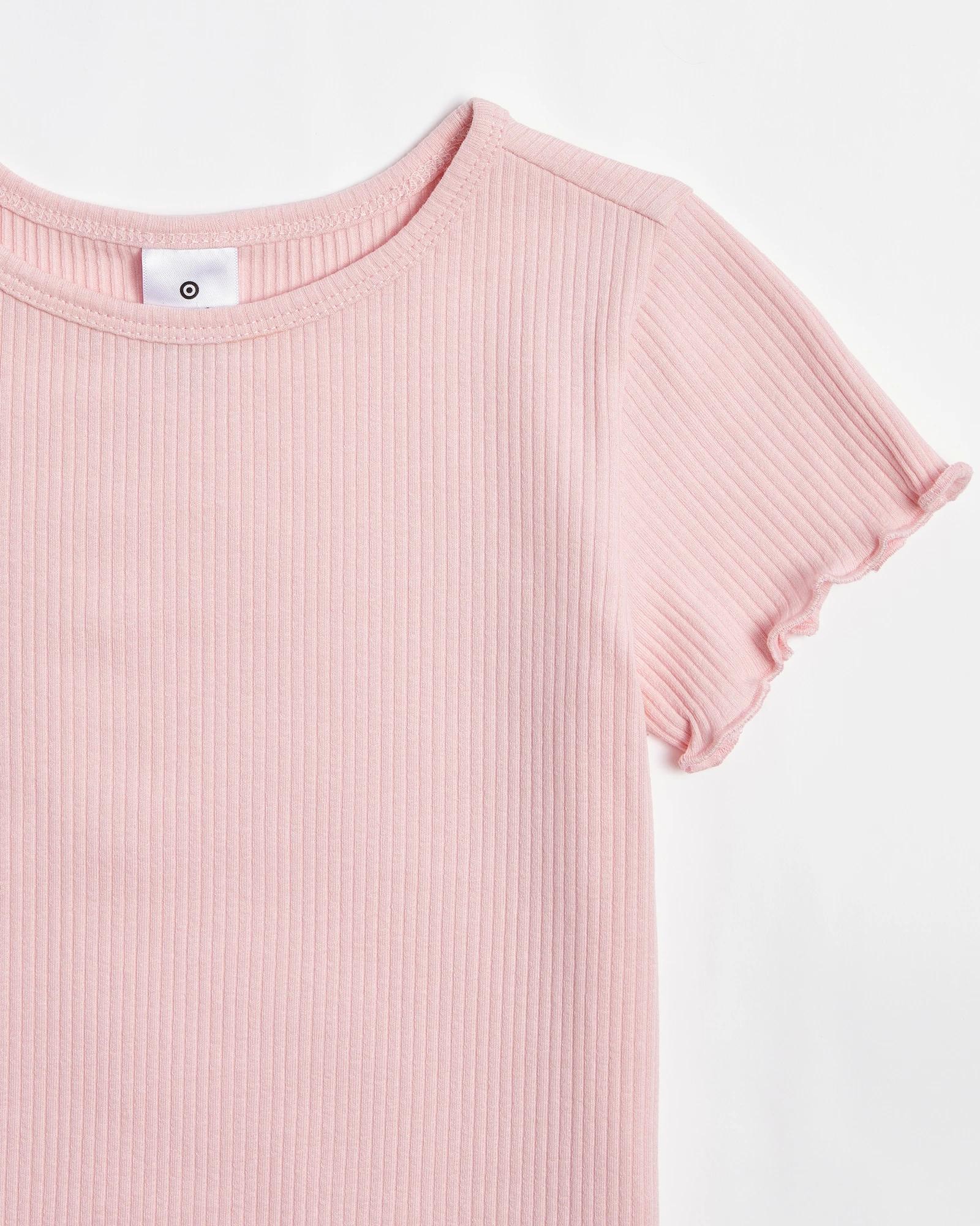 5 Target Australian Cotton Girls Rib T-shirt PINK, 5 of 6