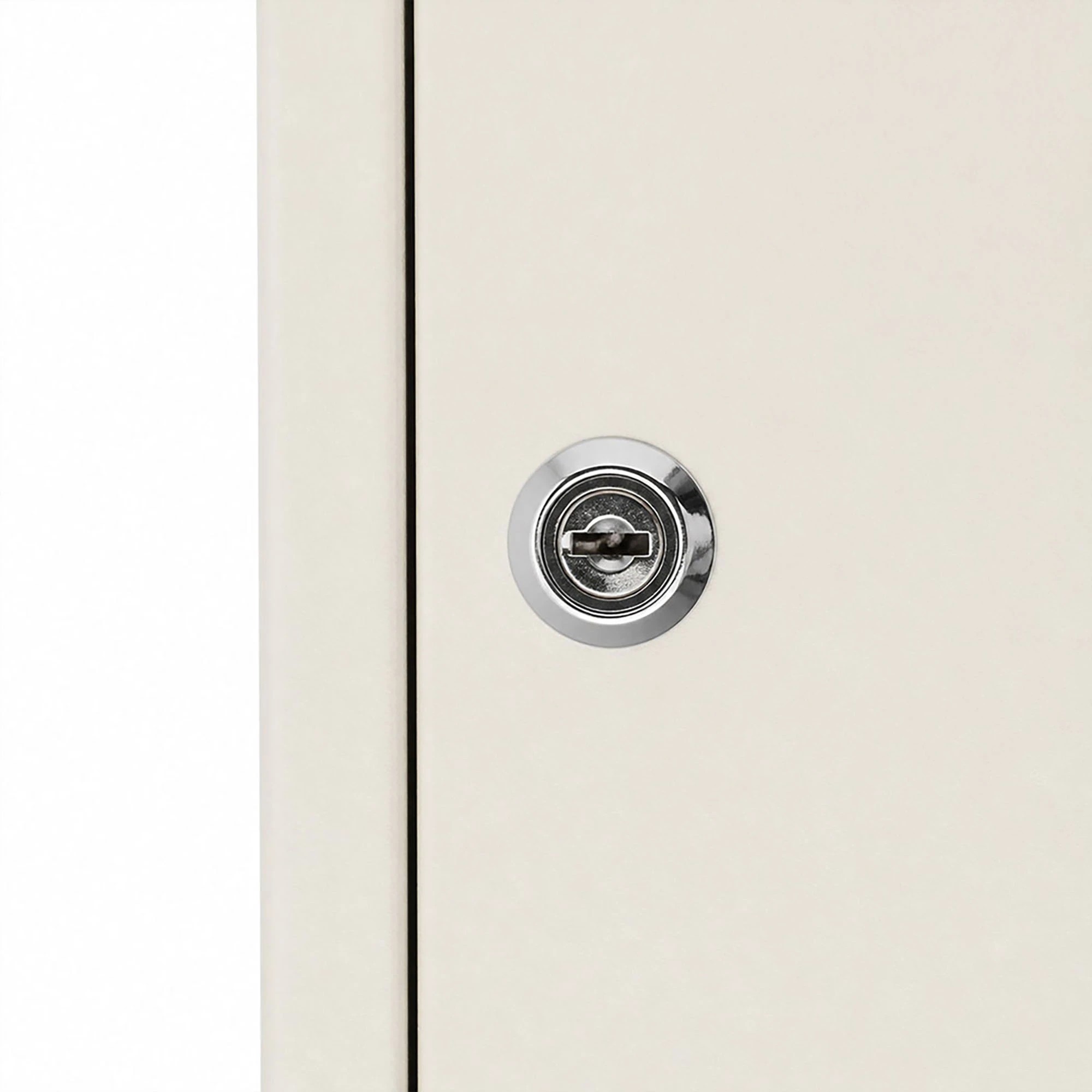 6 Levede Key Safe Cabinet 42-Key Wall Mount Steel Lock Box - White - White, 6 of 8