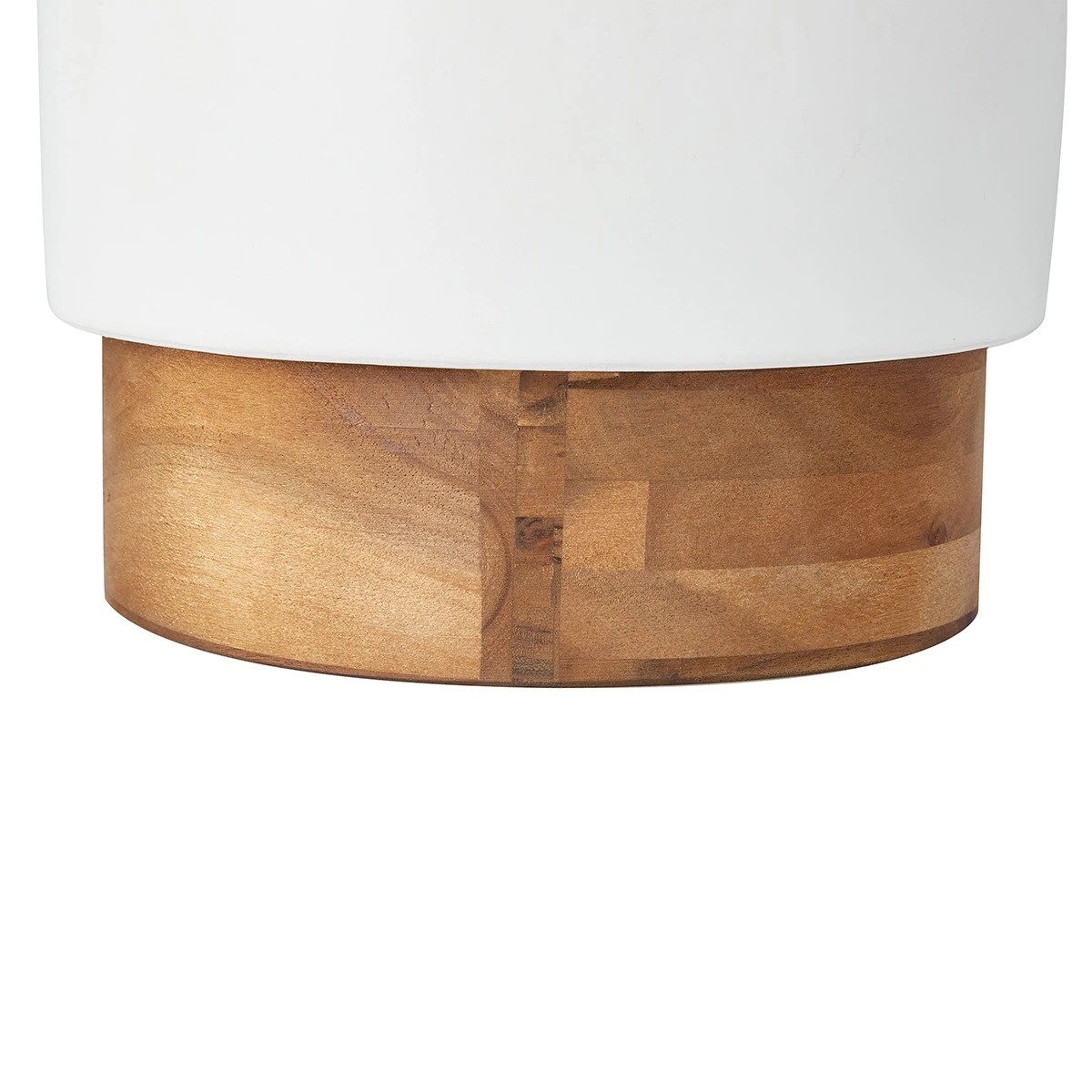 5 White Planter with Timber Base, 5 of 6