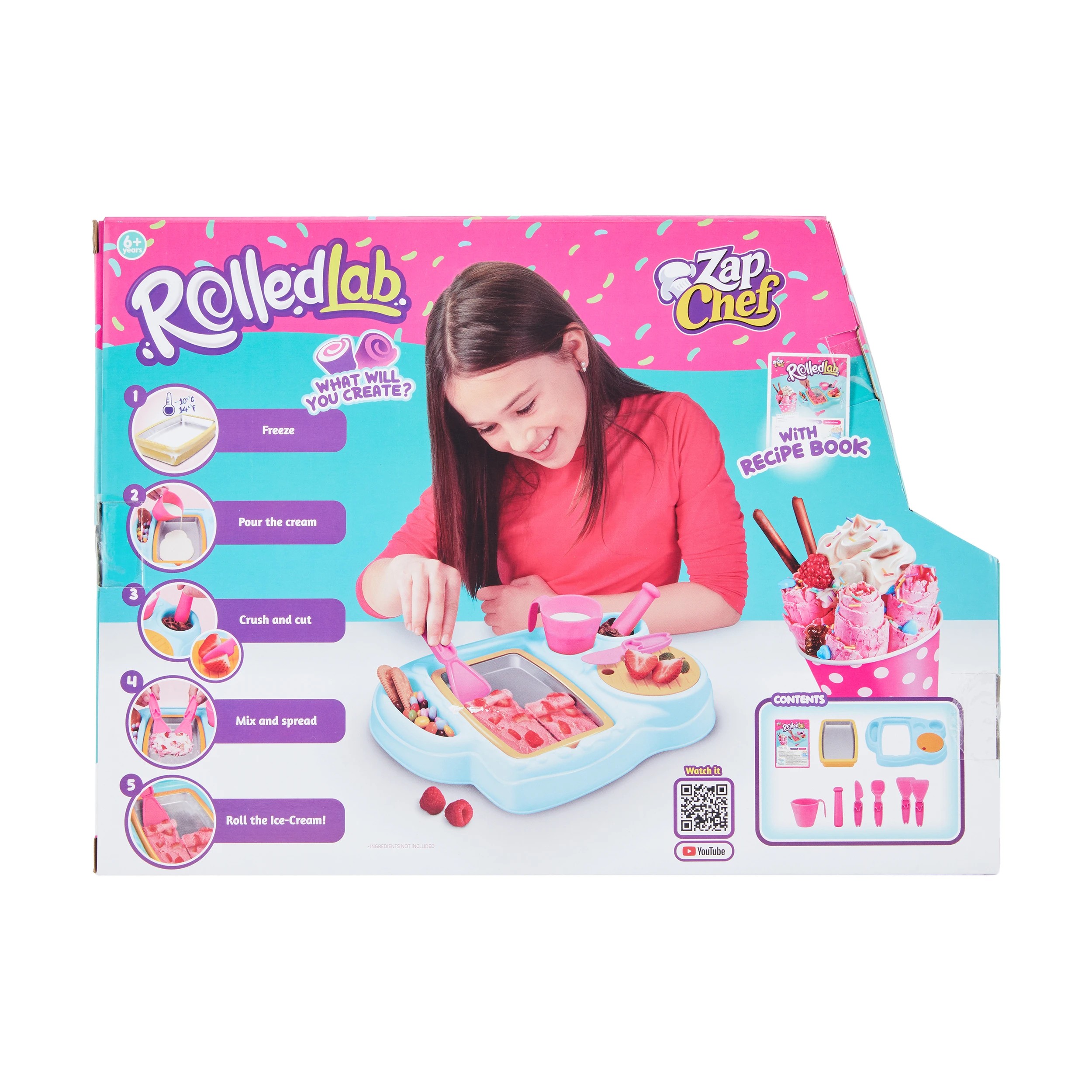 7 Zap Chef Rolled Lab Make Your Own Ice Cream Creations Set, 7 of 7