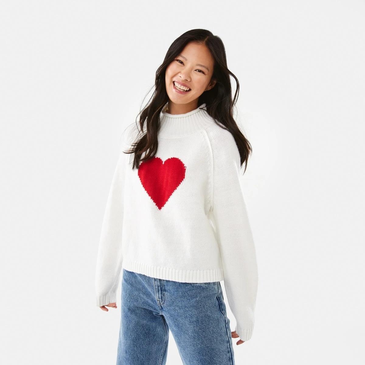 1 Jacquard Jumper Heart, 1 of 10