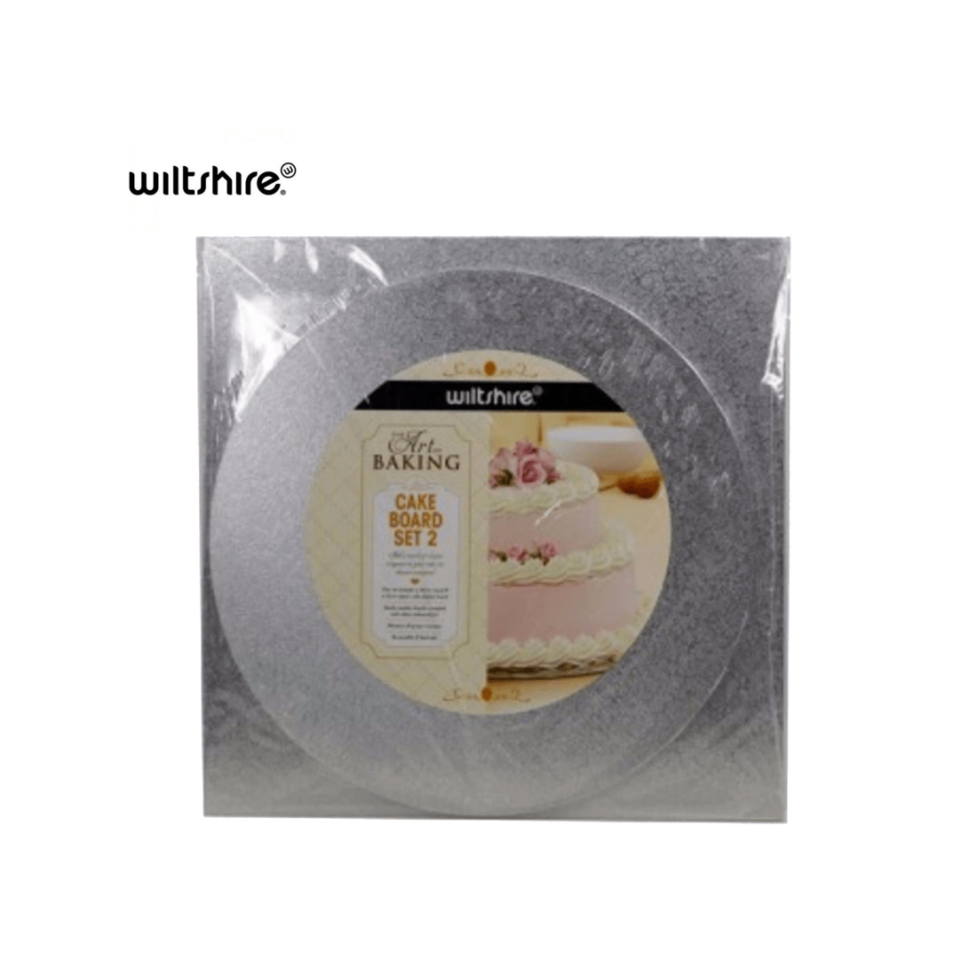 3 Wiltshire Set of 2 Wooden Cake Boards for Baking, Approved Food Grade and Reusable, 3 of 4