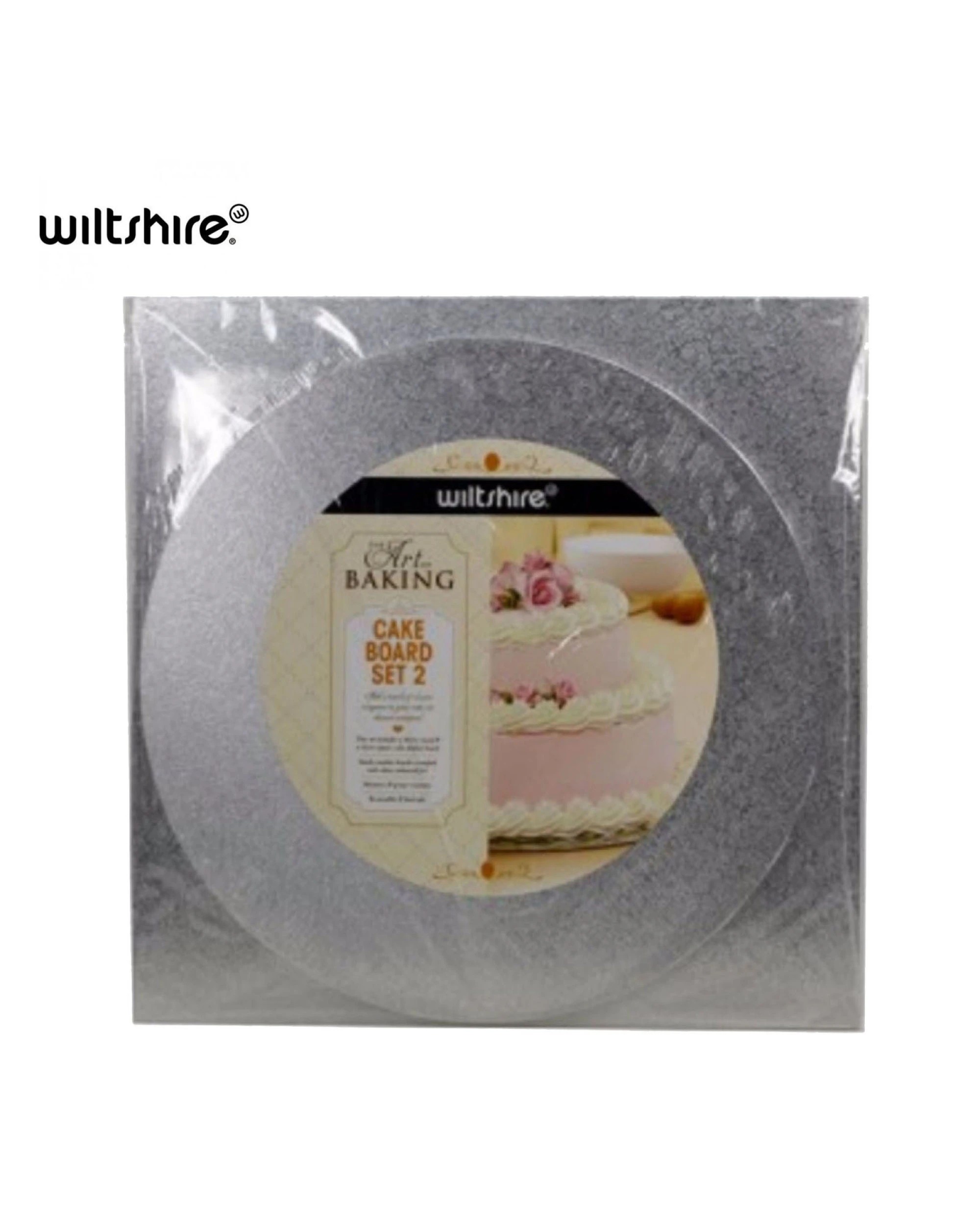 3 Wiltshire Set of 2 Wooden Cake Boards for Baking, Approved Food Grade and Reusable, 3 of 4