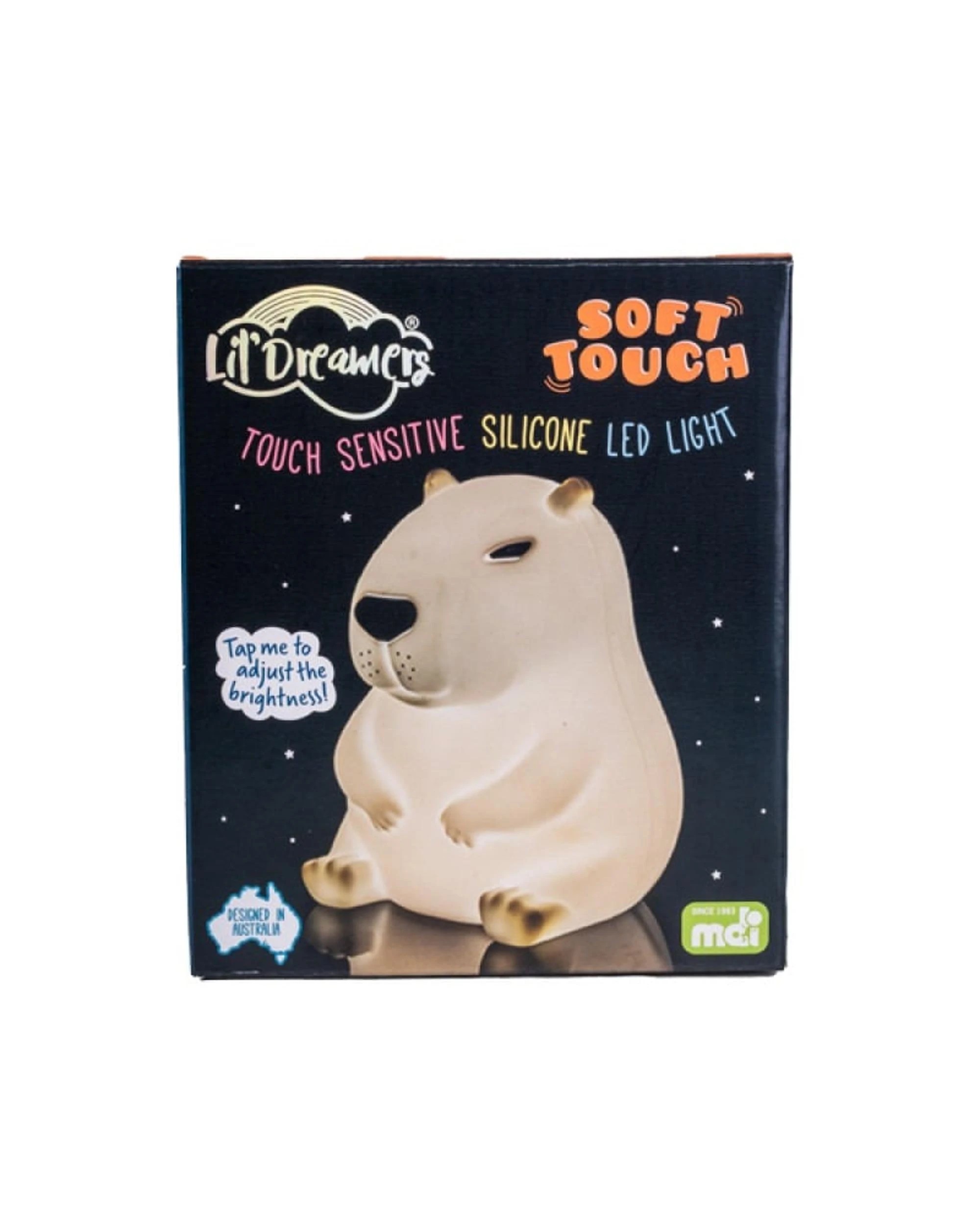 8 Lil' Dreamers Capybara Soft Touch Silicone LED Light - White, 8 of 8