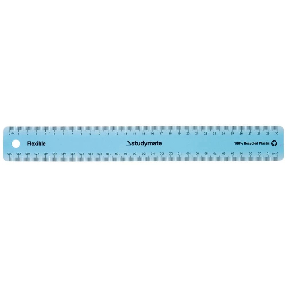 1 Studymate Flexible Ruler 30cm Blue, 1 of 2