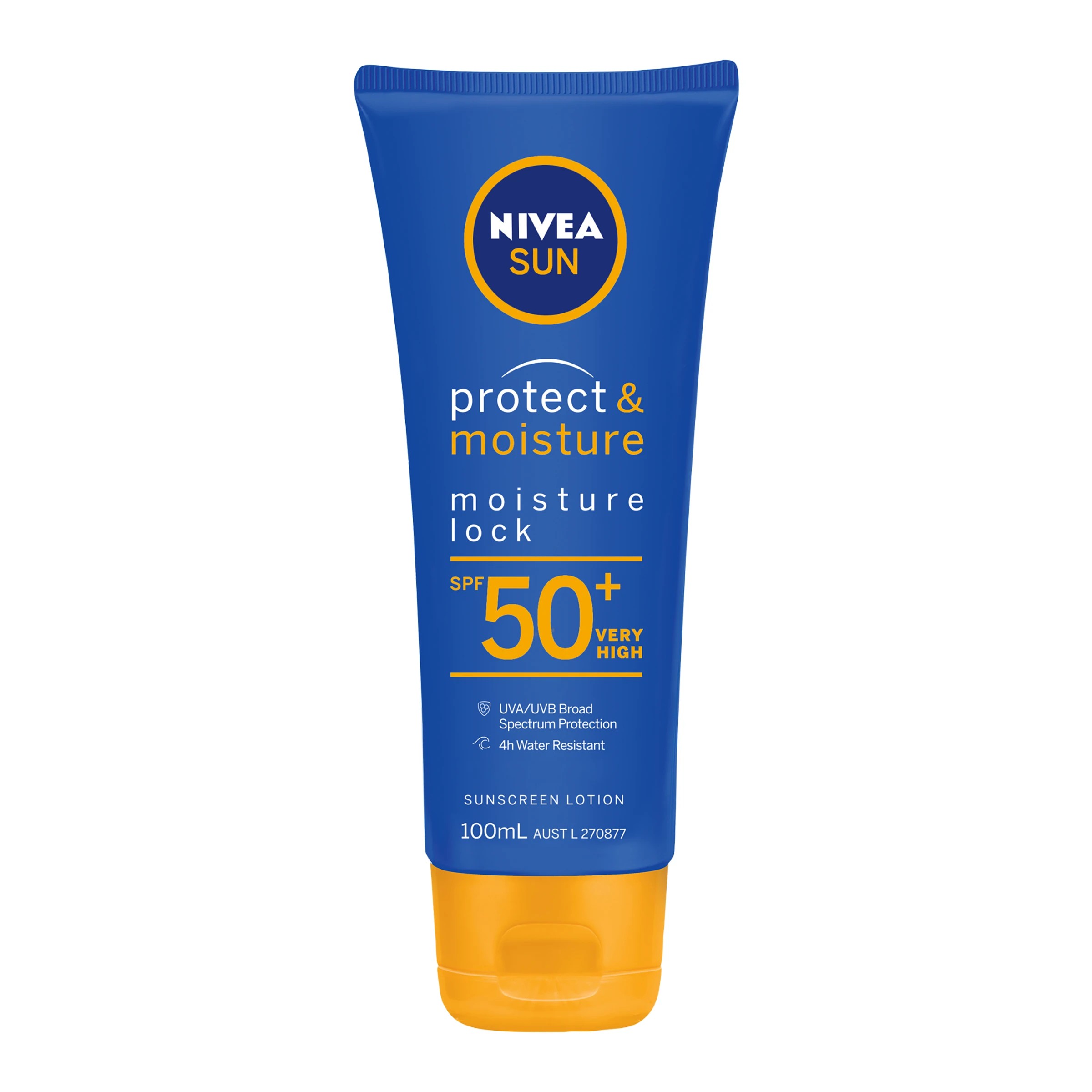 1 Nivea Sun Protect & Moisture SPF50+ Sunscreen Lotion 100ml - Panthenol and Vitamin E, 1 of 8