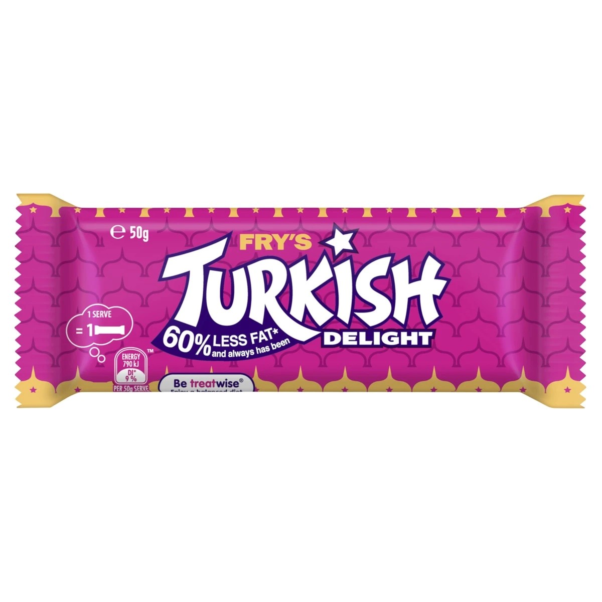 1 Fry's Turkish Delight Bar 50g, 1 of 3