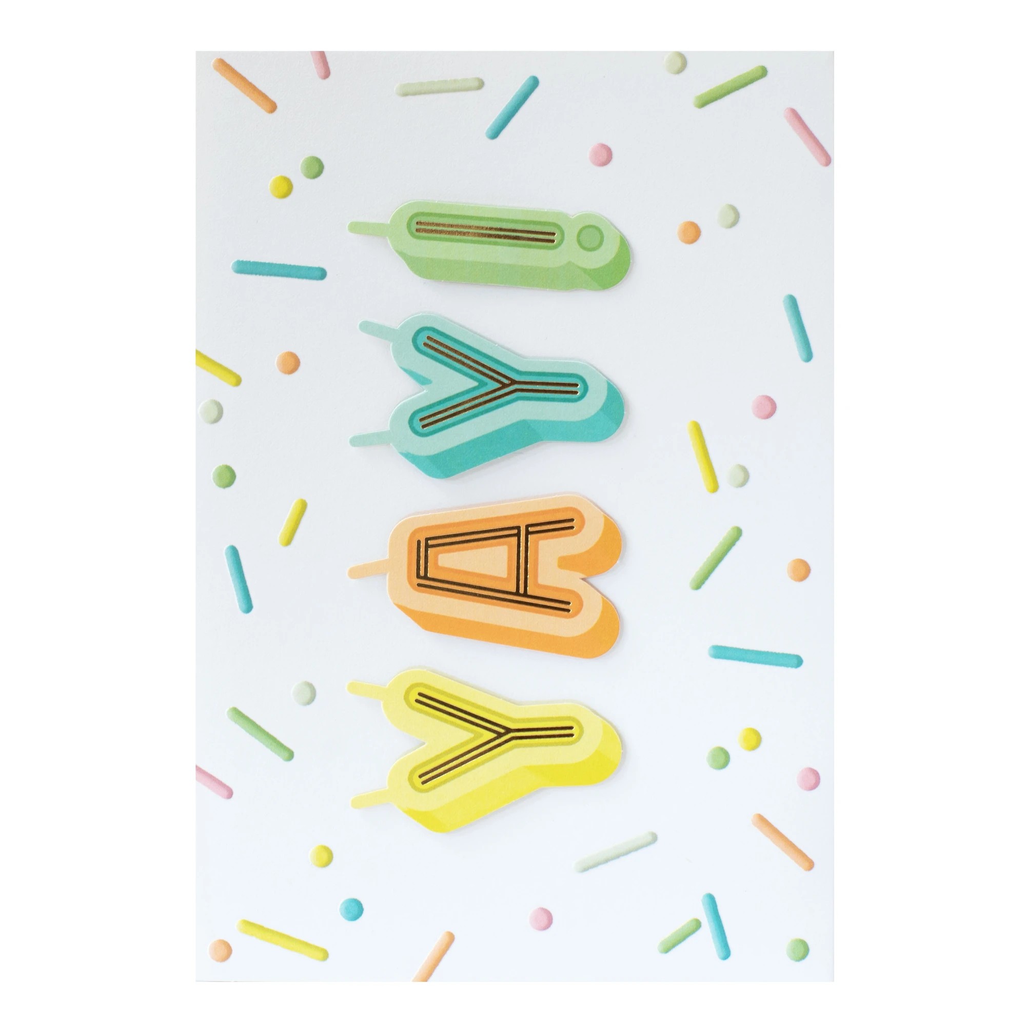3 Hallmark Signature Birthday Card - YAY!, 3 of 3