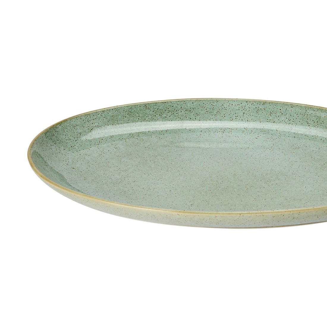 5 Green Glazed Platter, 5 of 5