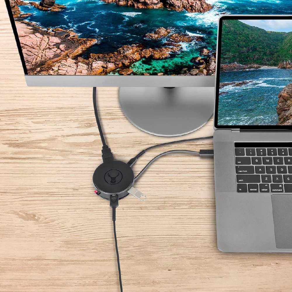 5 Bonelk USB-C 360 6-in-1 Travel Hub Black, 5 of 6