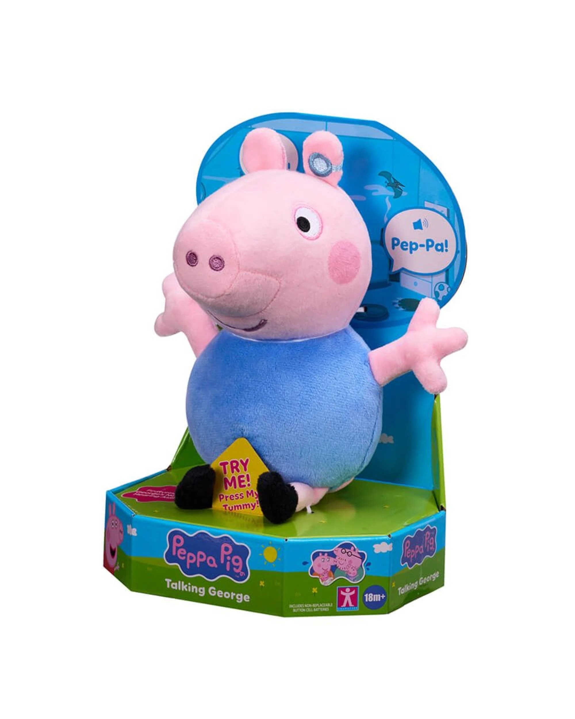2 Peppa Pig Talking George Soft Toy, 2 of 5