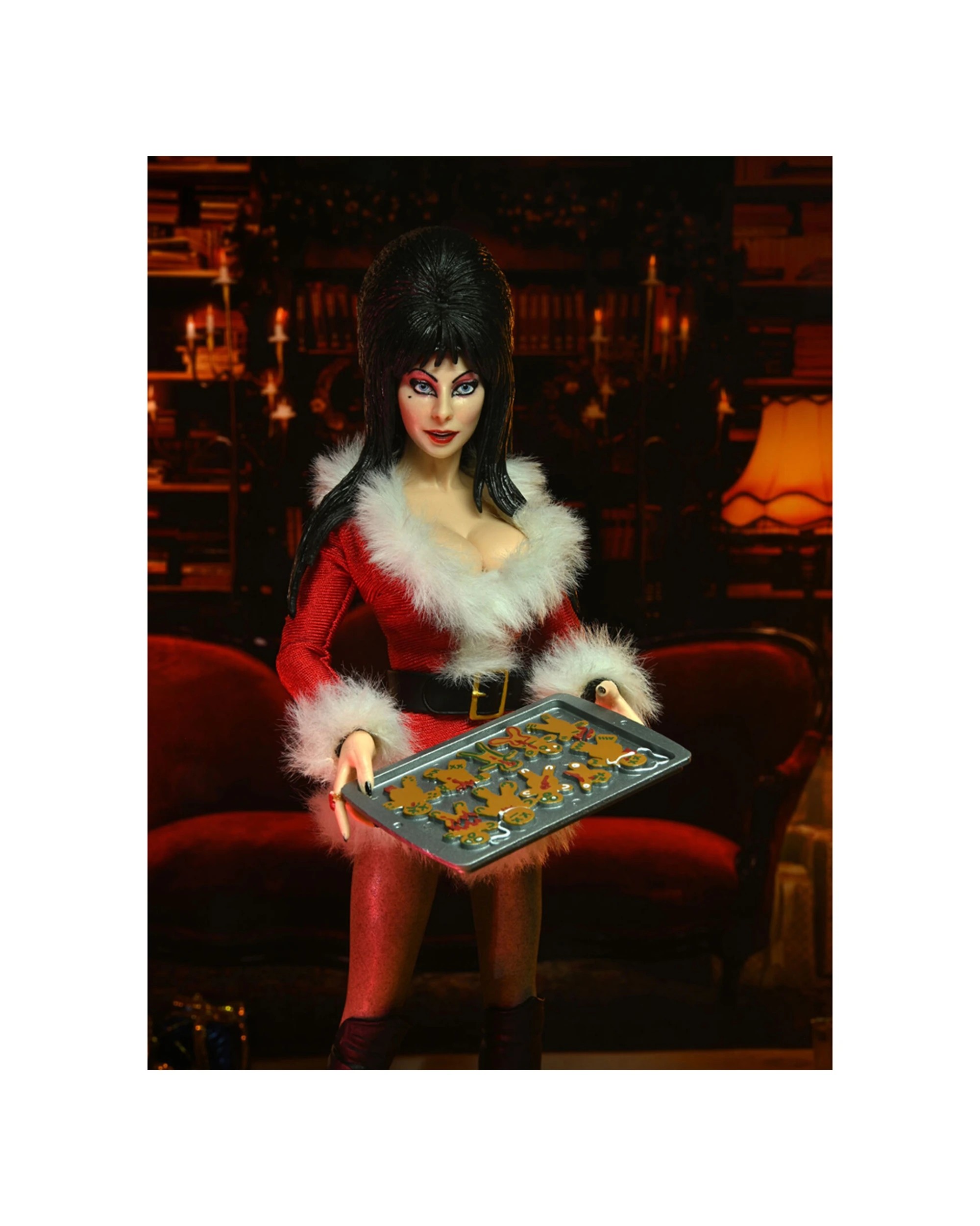 2 NECA Elvira Very Scary Christmas Clothed Action Figure Playset 8in - Multi, 2 of 3