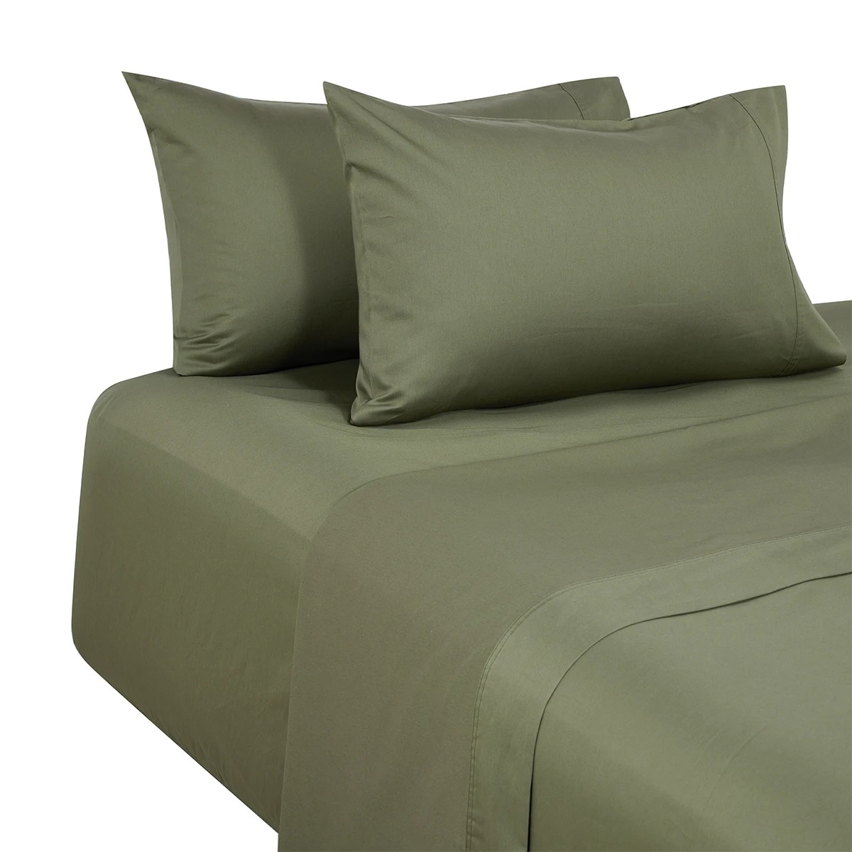 7 500 Thread Count Cotton Sheet Set - Double Bed, Forest, 7 of 9