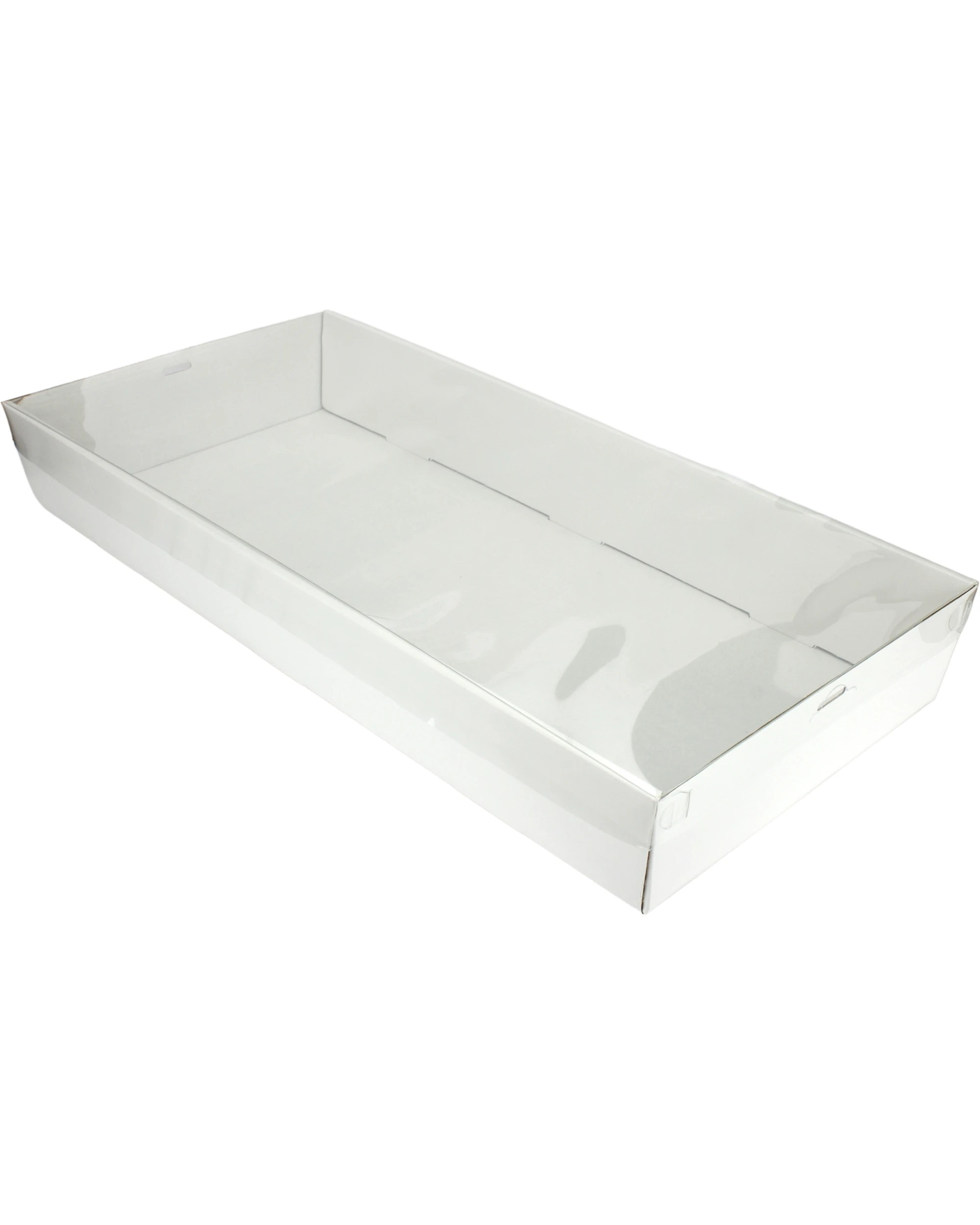 1 Spice Kitchen White Grazing Box with Clear Plastic Lid 58cm x 28cm x 8cm - White, 1 of 4