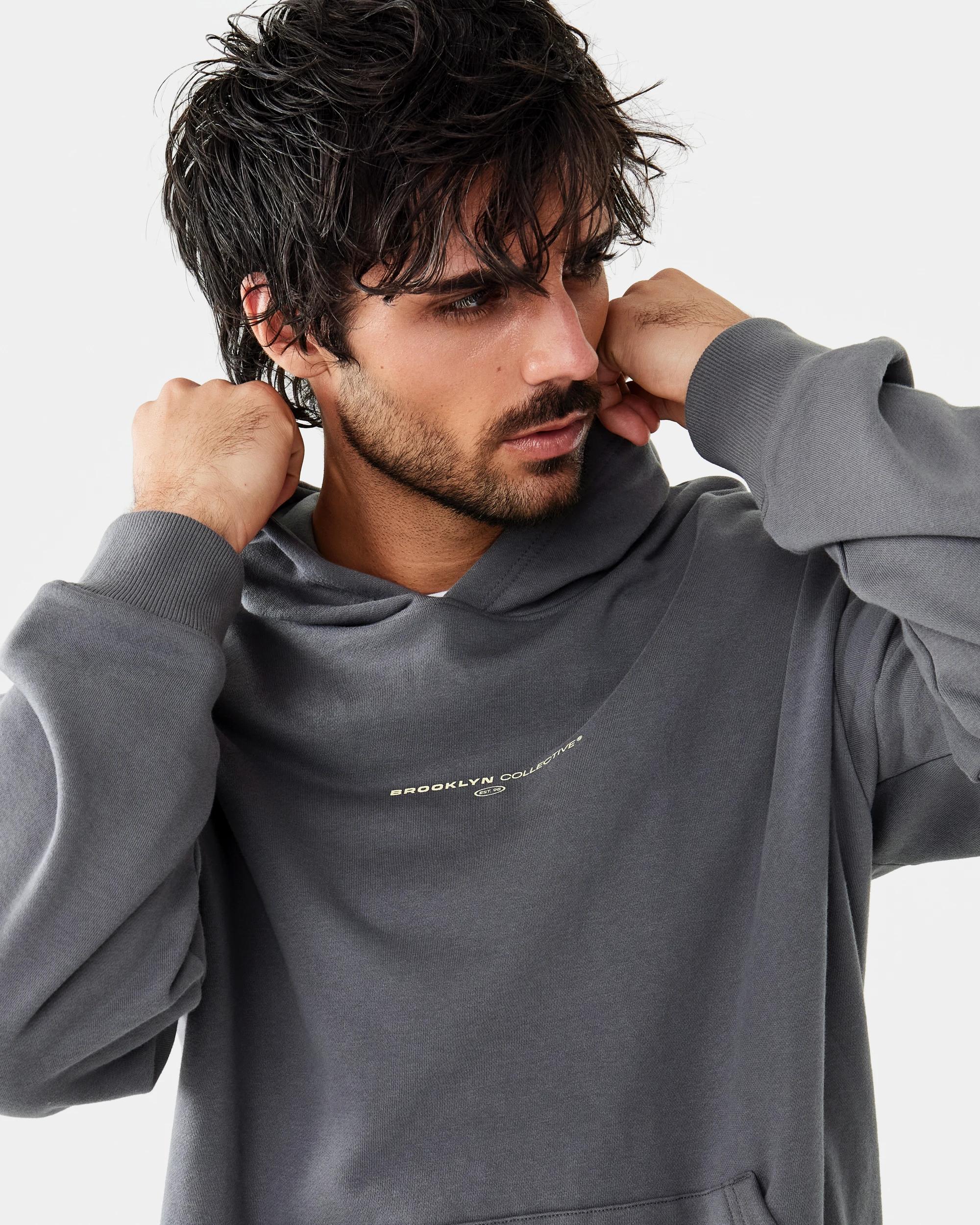 5 Terry Boxy Print Hoodie Gry Create, 5 of 10