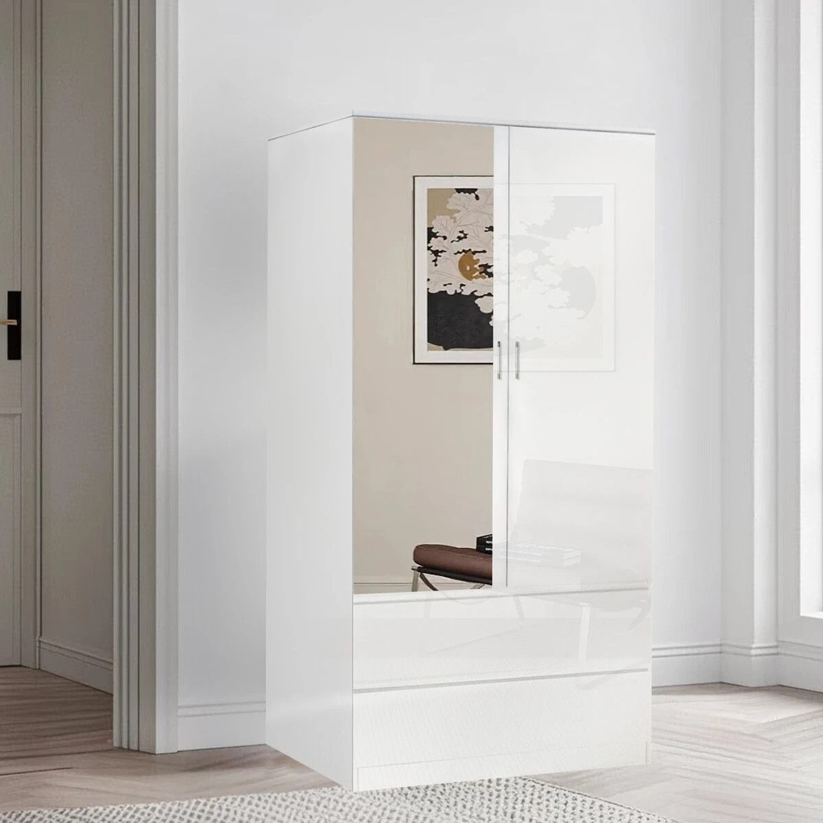 4 Ausway Wardrobe Dresser Cabinet Armoire Storage Organiser, 4 of 9