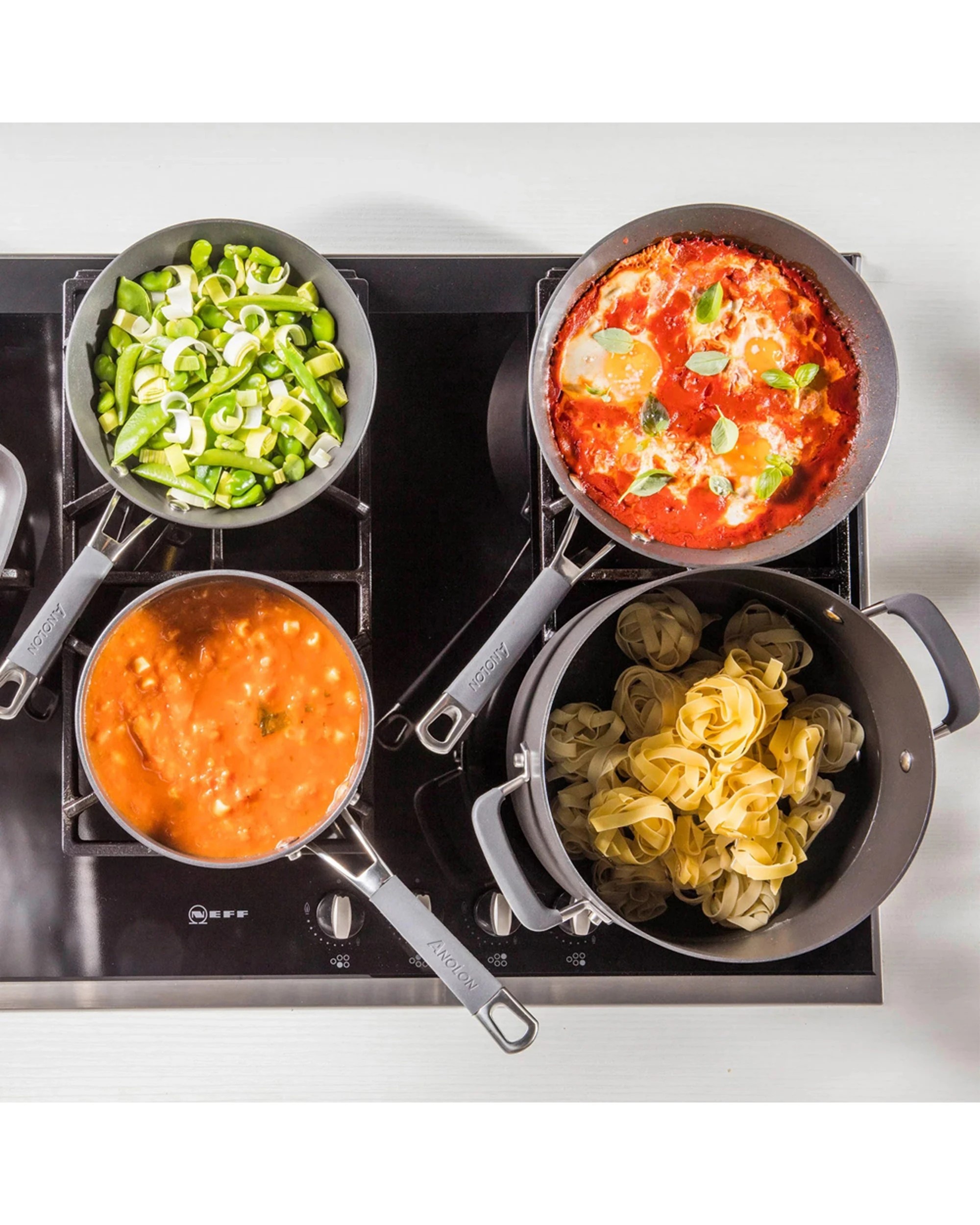 3 Anolon Endurance+ Open French Skillet 30cm With Bonus Lid Non Stick Surface - Black, 3 of 3