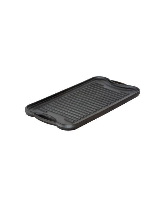 Healthy Choice Oil-seasoned Reversible Cast Iron Griddle/grill Plate 50x25cm - Black