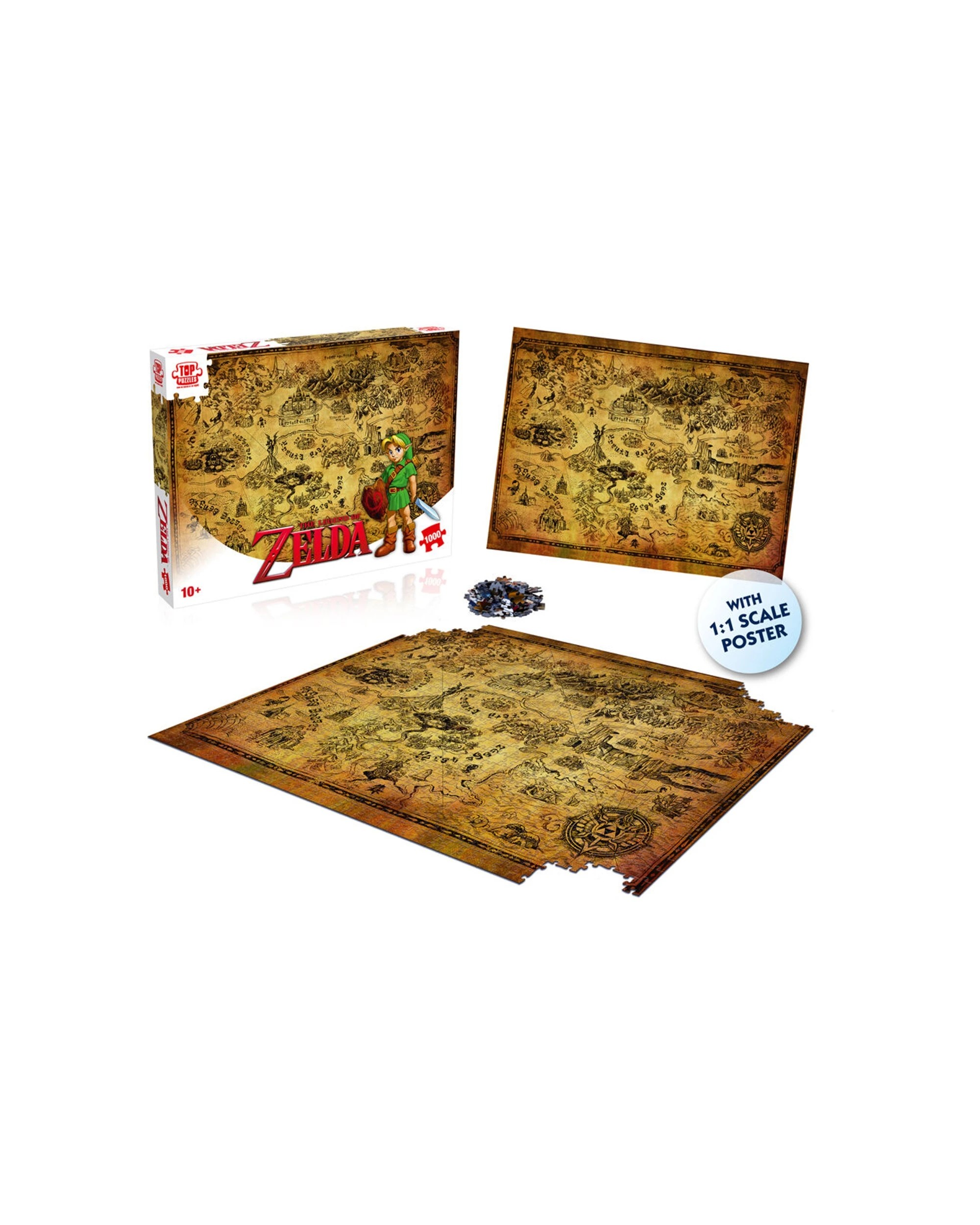 4 Top Puzzles The Legend of Zelda Hyrule 1000 Piece Jigsaw Puzzle, 4 of 6