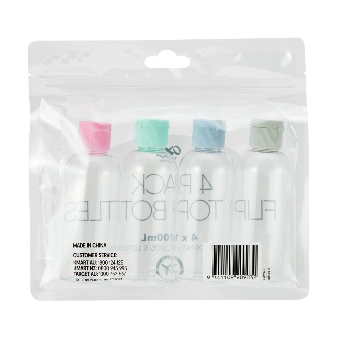 9 4 Pack Travel Solutions Flip Top Bottles, 9 of 9