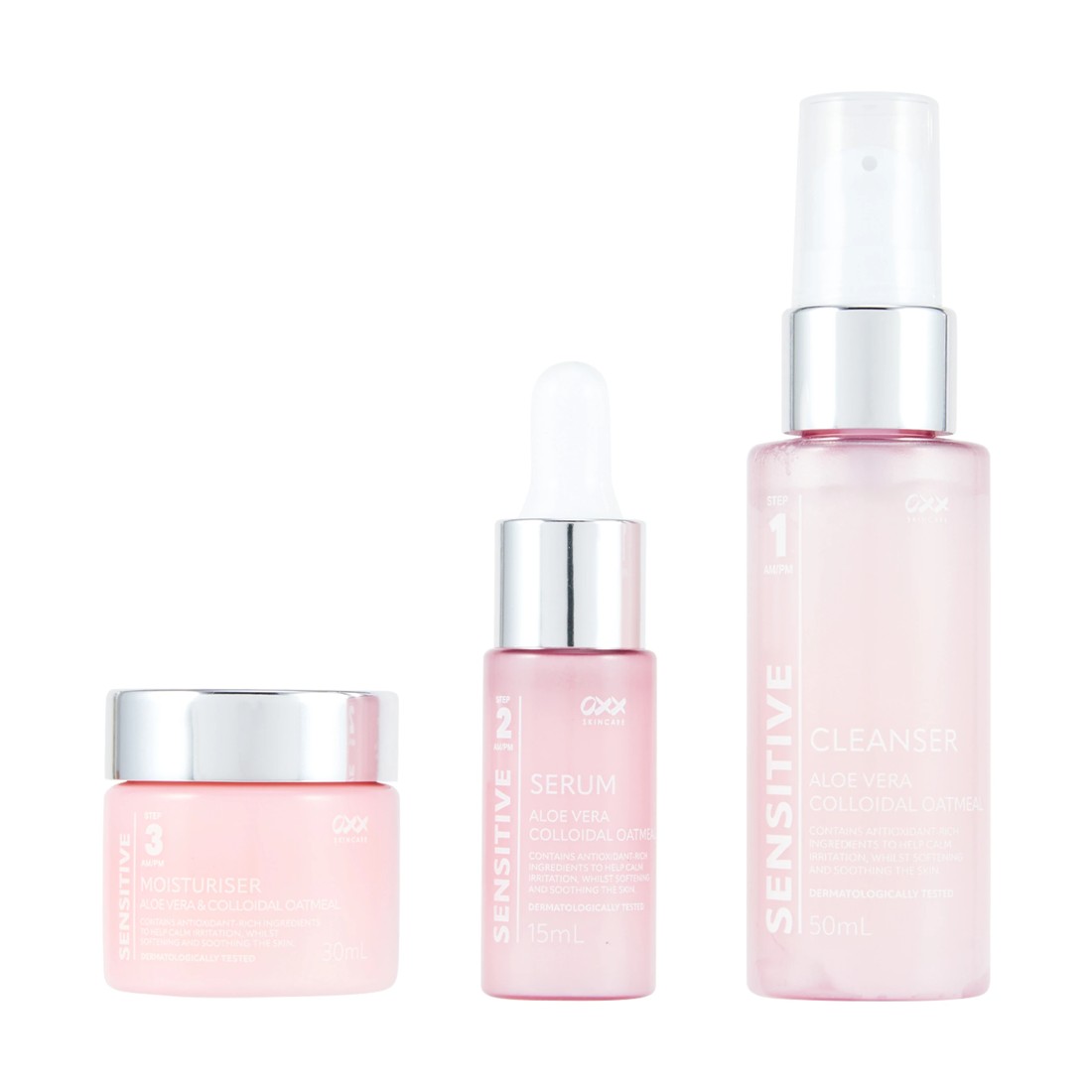 2 OXX Skincare AM/PM Sensitive Minis - Aloe Vera and Colloidal Oatmeal, 2 of 6