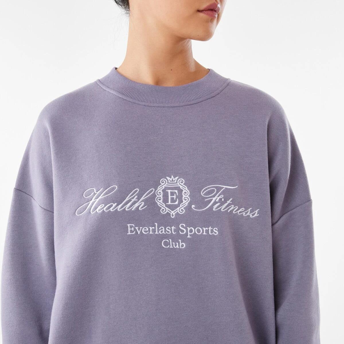 8 Everlast Womens Street Oversized Crew Sweatshirt Dusk, 8 of 8