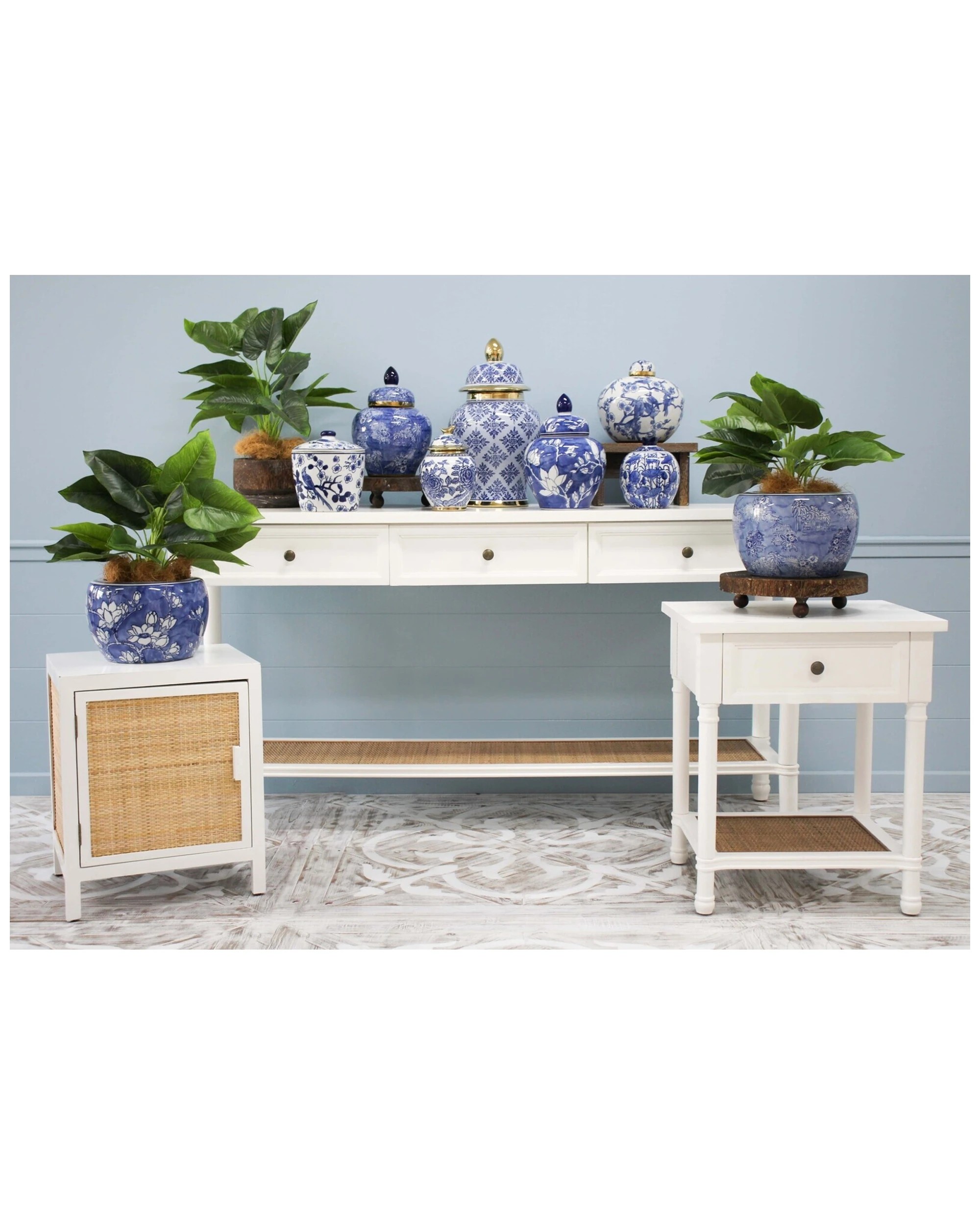 2 Resort Wood/mdf 80x160cm 3-drawer Console Table Home/office Furniture Rect White
 - White, 2 of 2