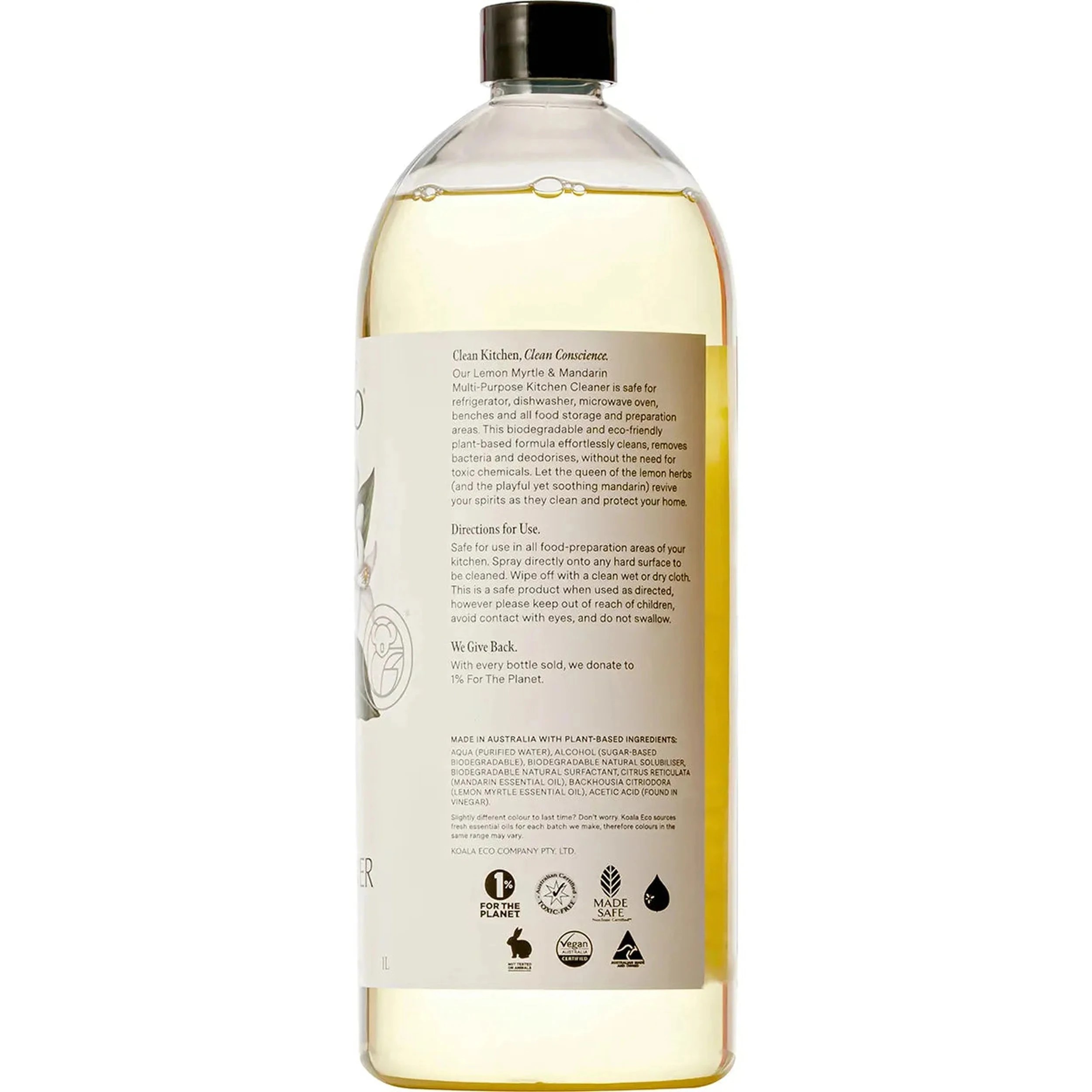 2 KOALA ECO Multi-Purpose Kitchen Cleaner Lemon Myrtle & Mandarin 1L, 2 of 6