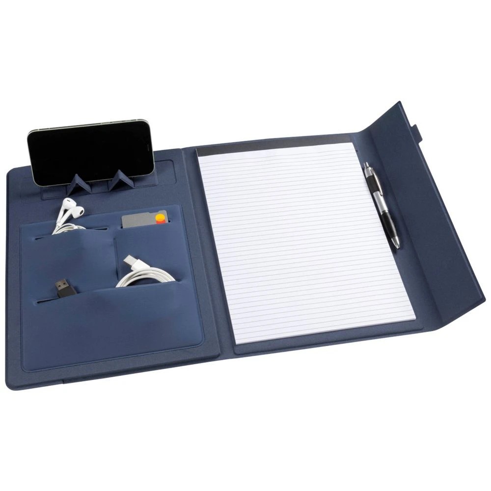3 Marbig Professional A4 Compendium with Phone Stand Navy, 3 of 5