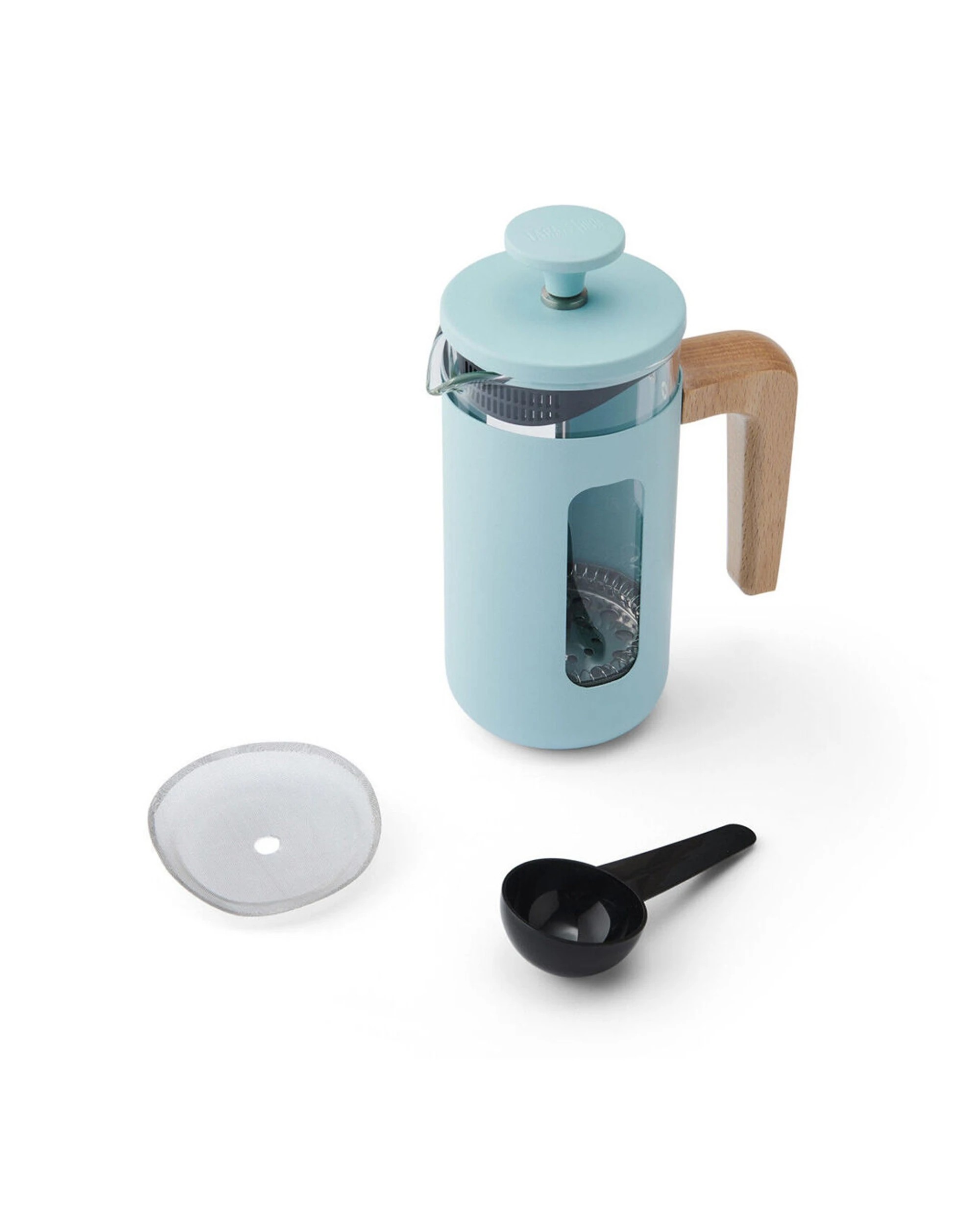 2 La Cafetiere Pisa 3-Cup Cafetiere Glass Coffee Press - Blue, 2 of 7