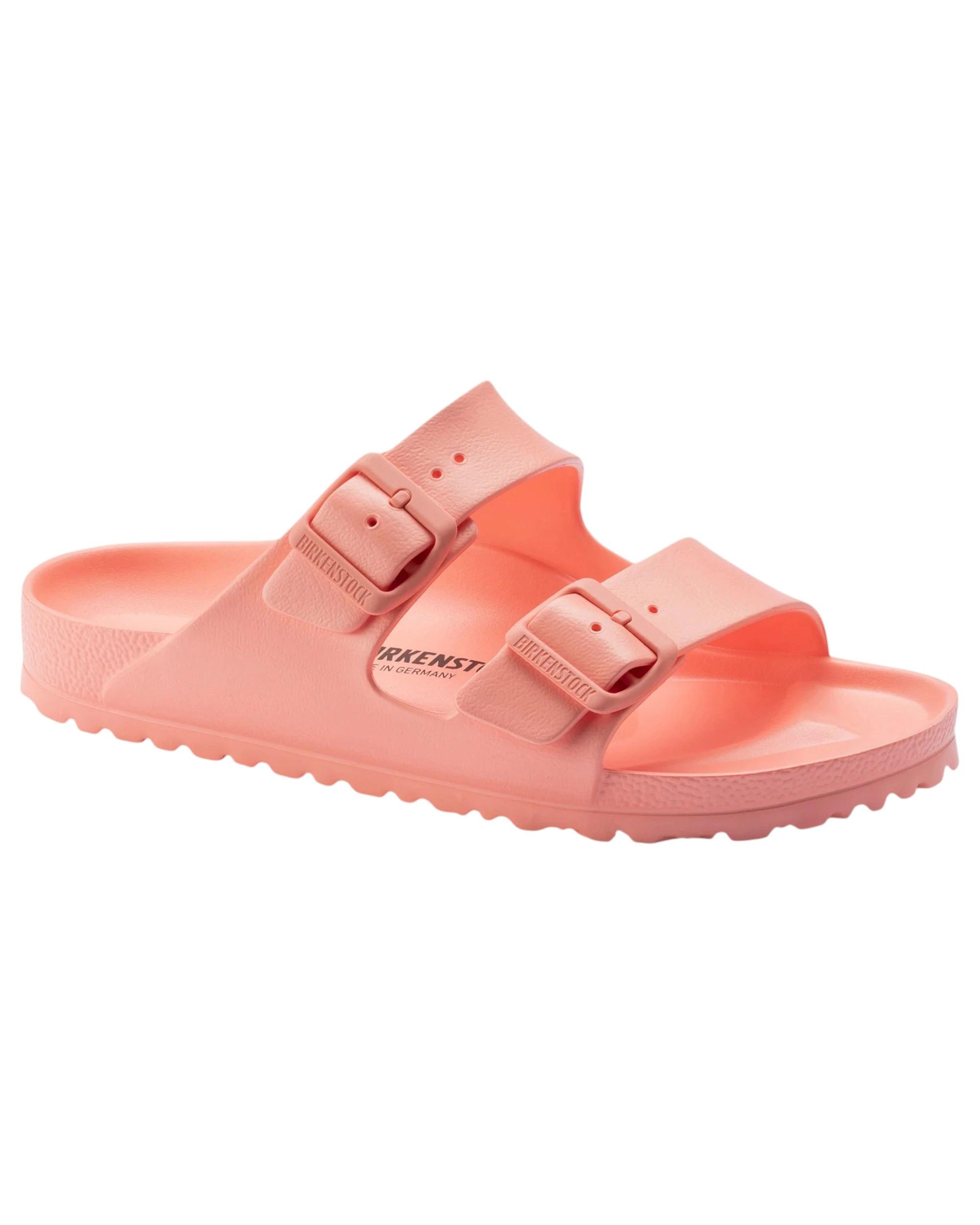 1 Birkenstock Womens Arizona EVA Narrow Slip On Sandals Coral Peach, 1 of 4