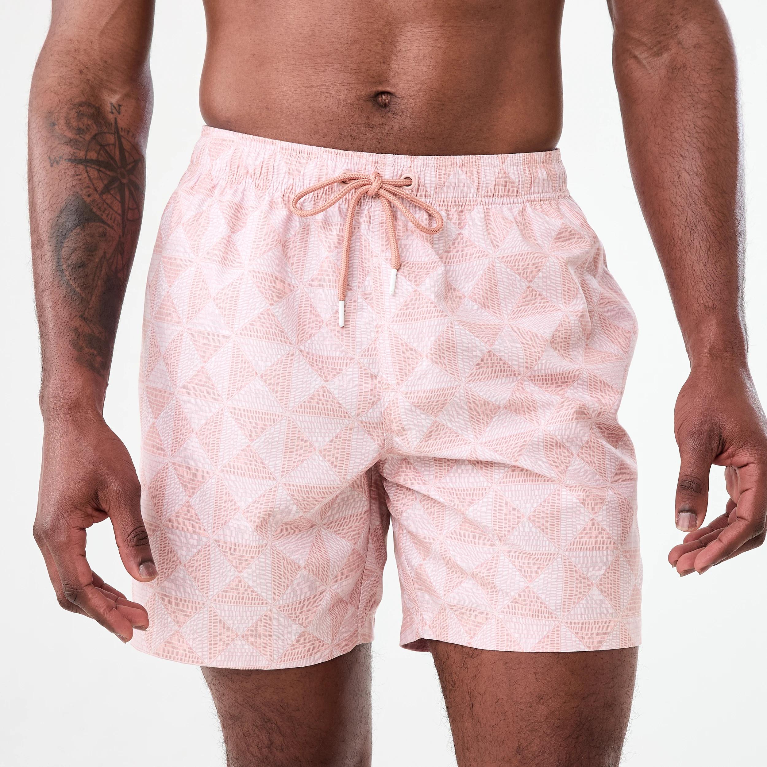 1 Regular Print Boardshorts Pnk Tiles, 1 of 6