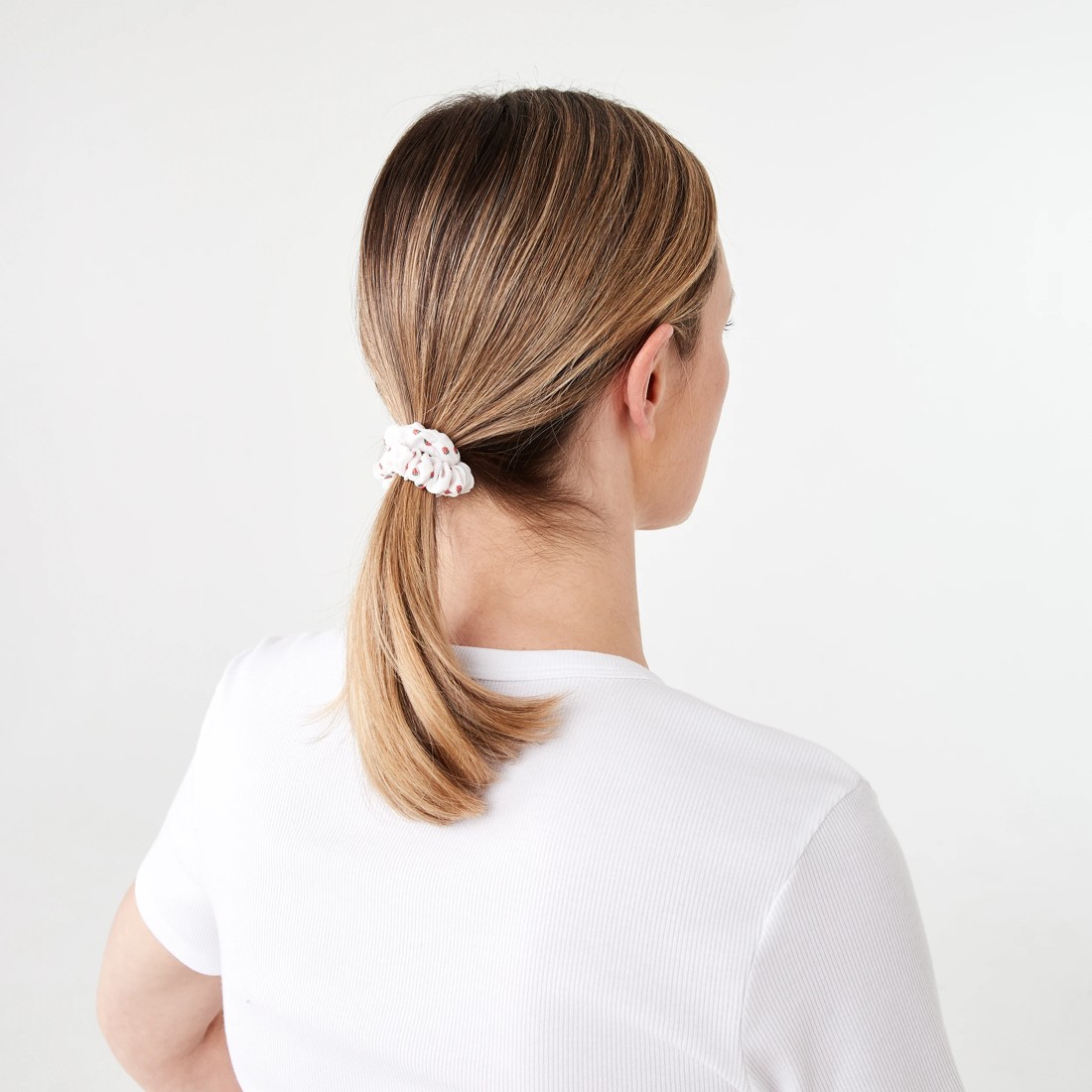 4 5 Pack Mini Strawberry Print Hair Scrunchies, 4 of 5