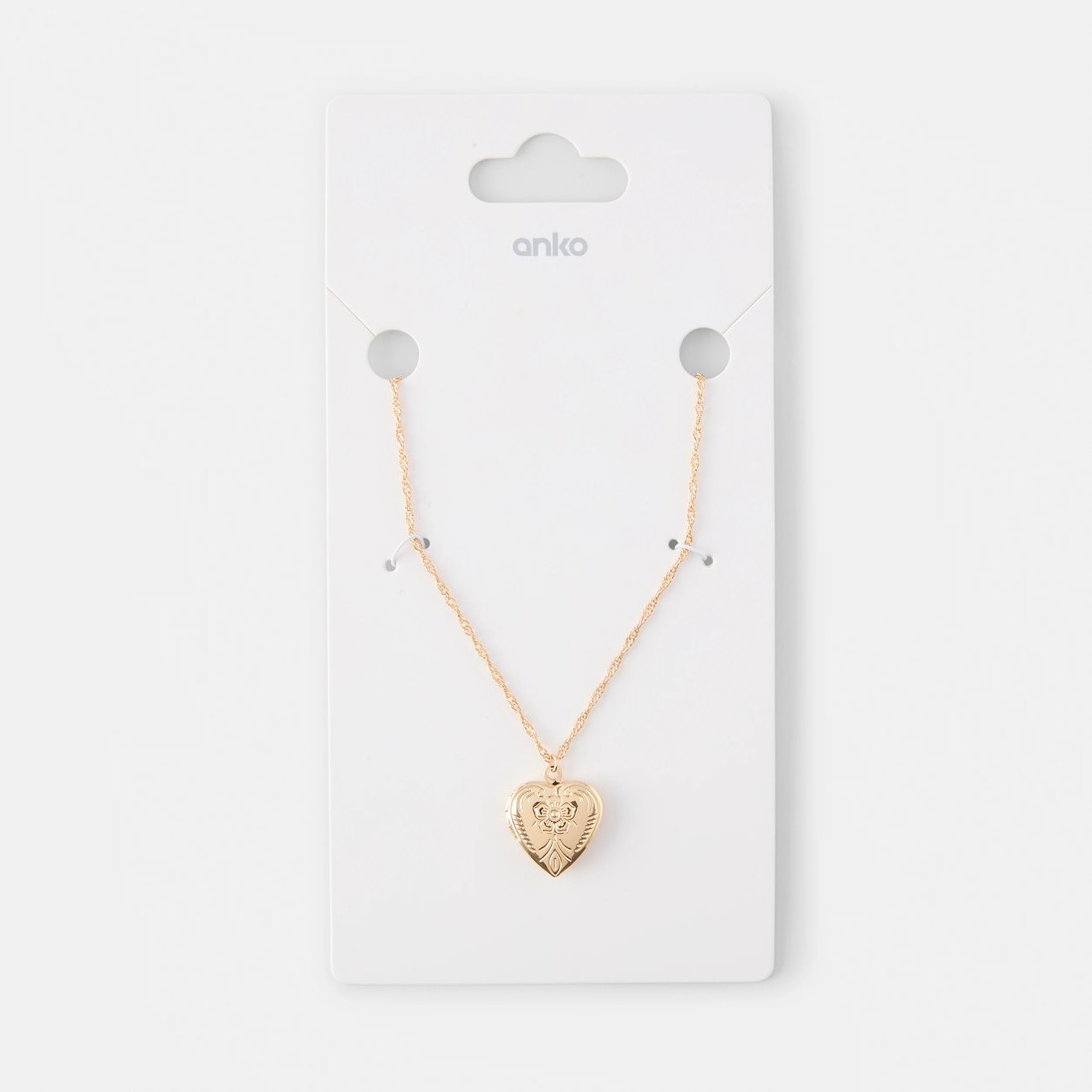 5 Heart Locket Necklace - Gold Tone, 5 of 5