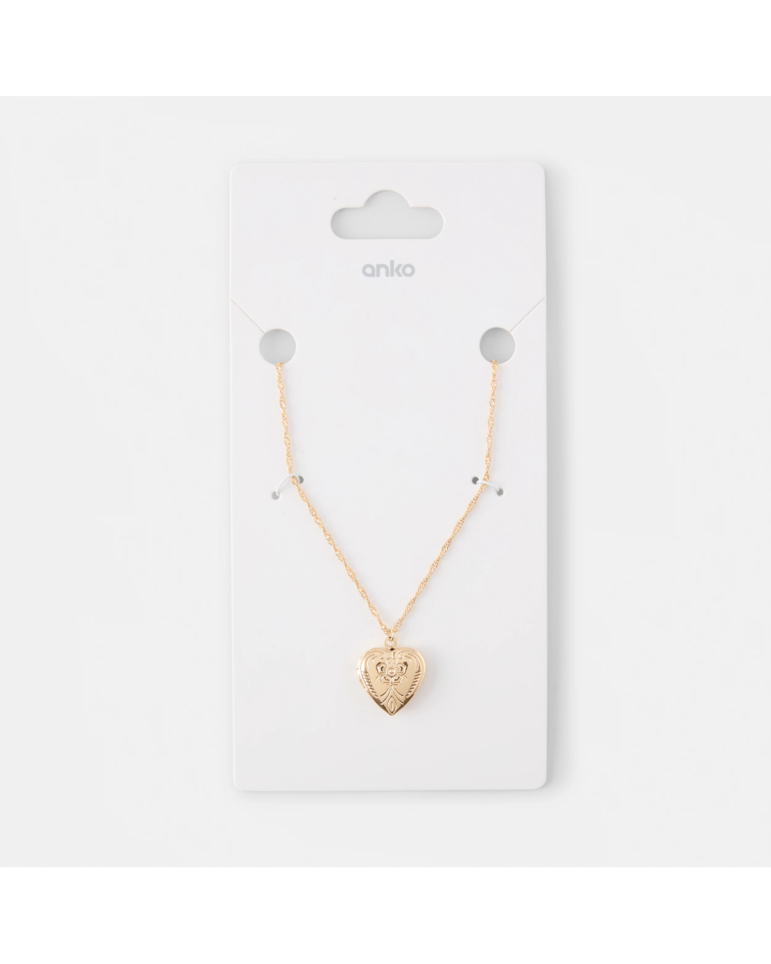 5 Heart Locket Necklace - Gold Tone, 5 of 5