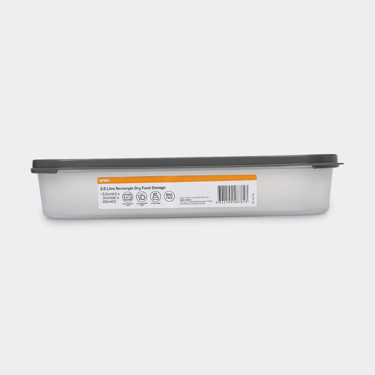 4 2.5L Rectangle Dry Food Storage, 4 of 4