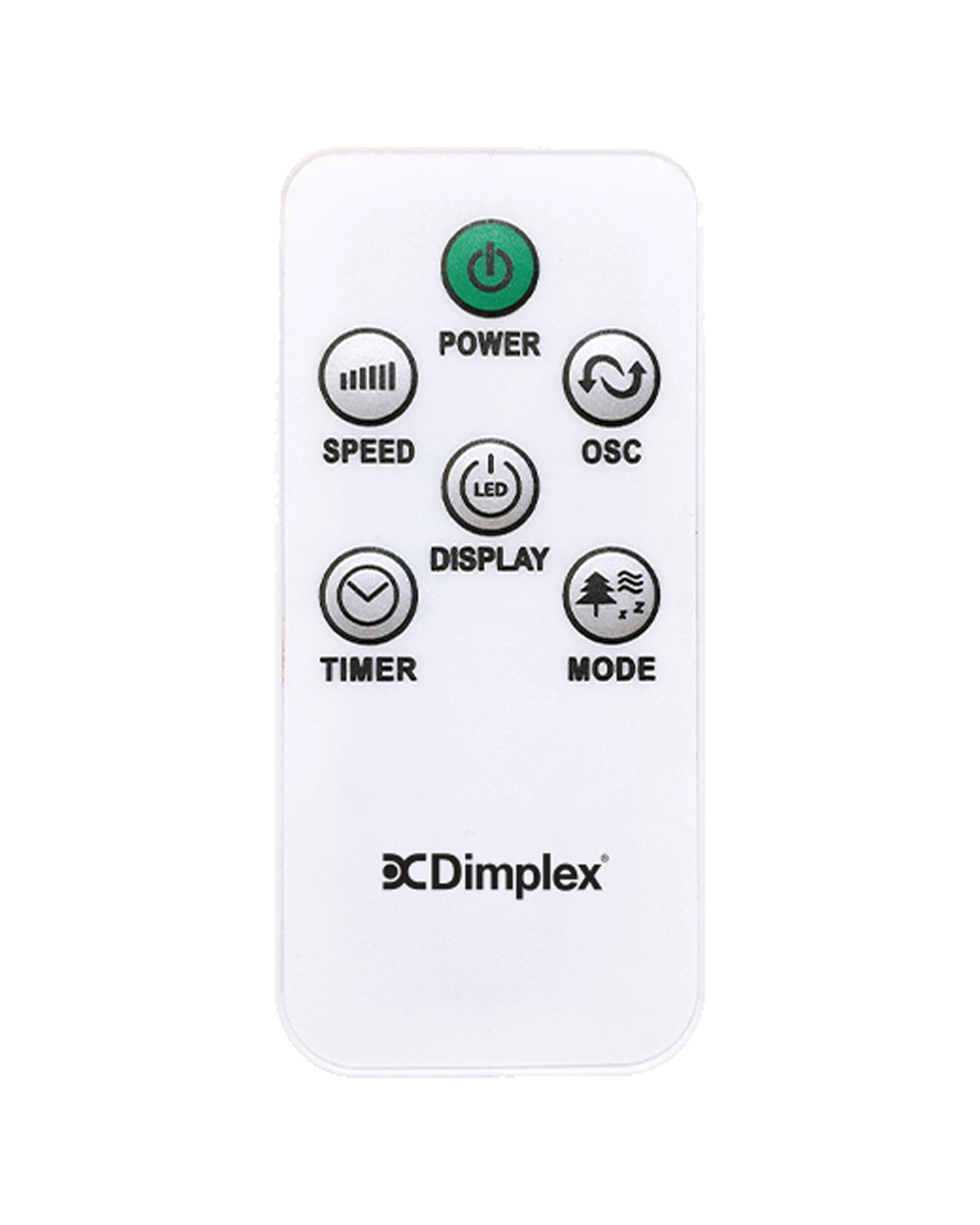 2 Dimplex 91cm 45w 3 Speed Cooling Portable Oscillating Tower Fan W/ Remote - White, 2 of 6