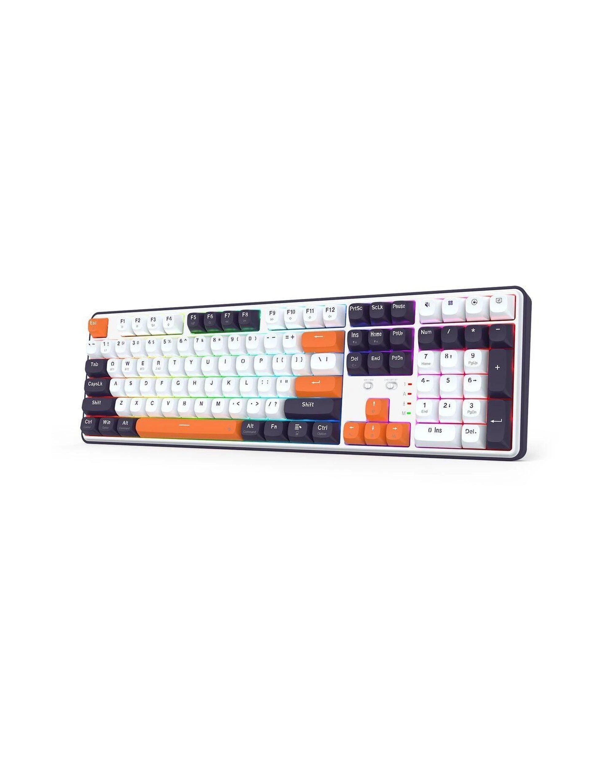 3 Redragon K689WBO RGB Pro Wyvern White 108Key Wireless Mechanical Keyboard, 3 of 10