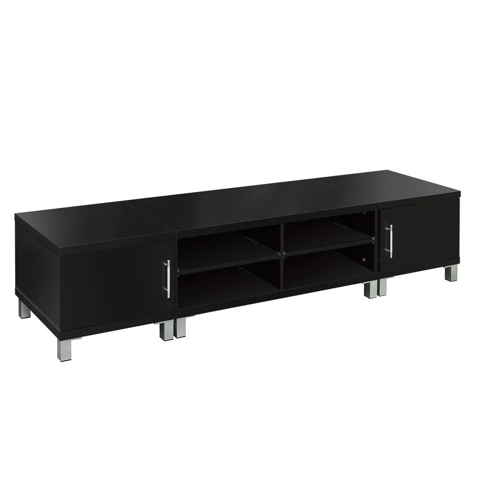 1 Artiss TV Cabinet Entertainment Unit 190cm Danson - Black, 1 of 10