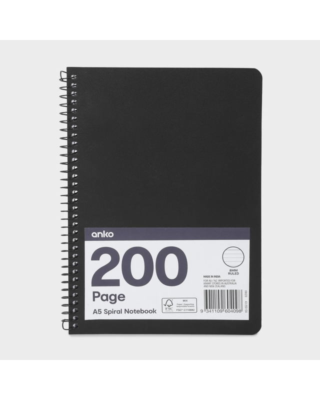 A5 Spiral Notebook - B