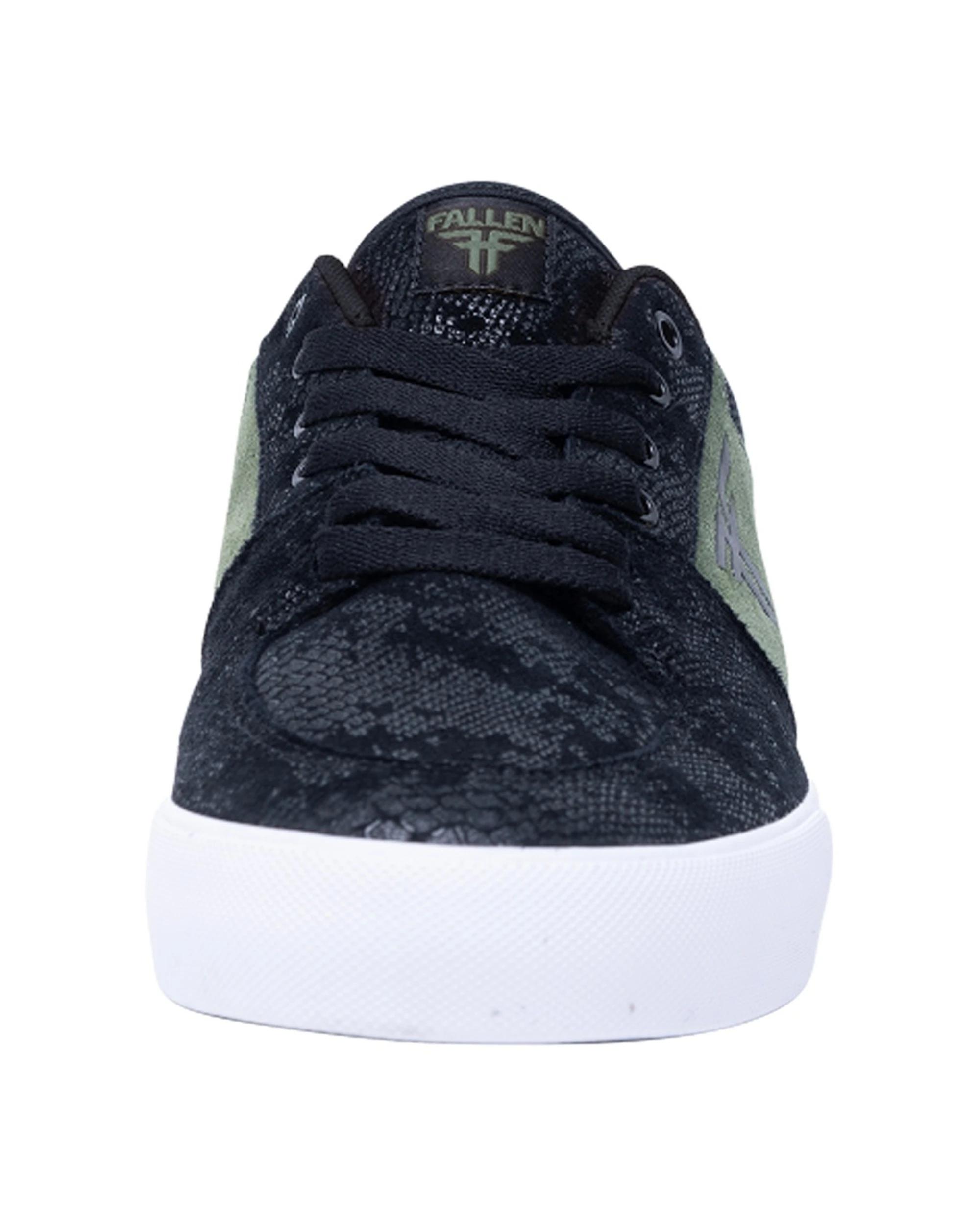 4 Fallen Footwear Men Patriot Classic Cupsole Skate Sneaker Cupsole FLX Tech BLACK/FOREST/SNAKE, 4 of 5