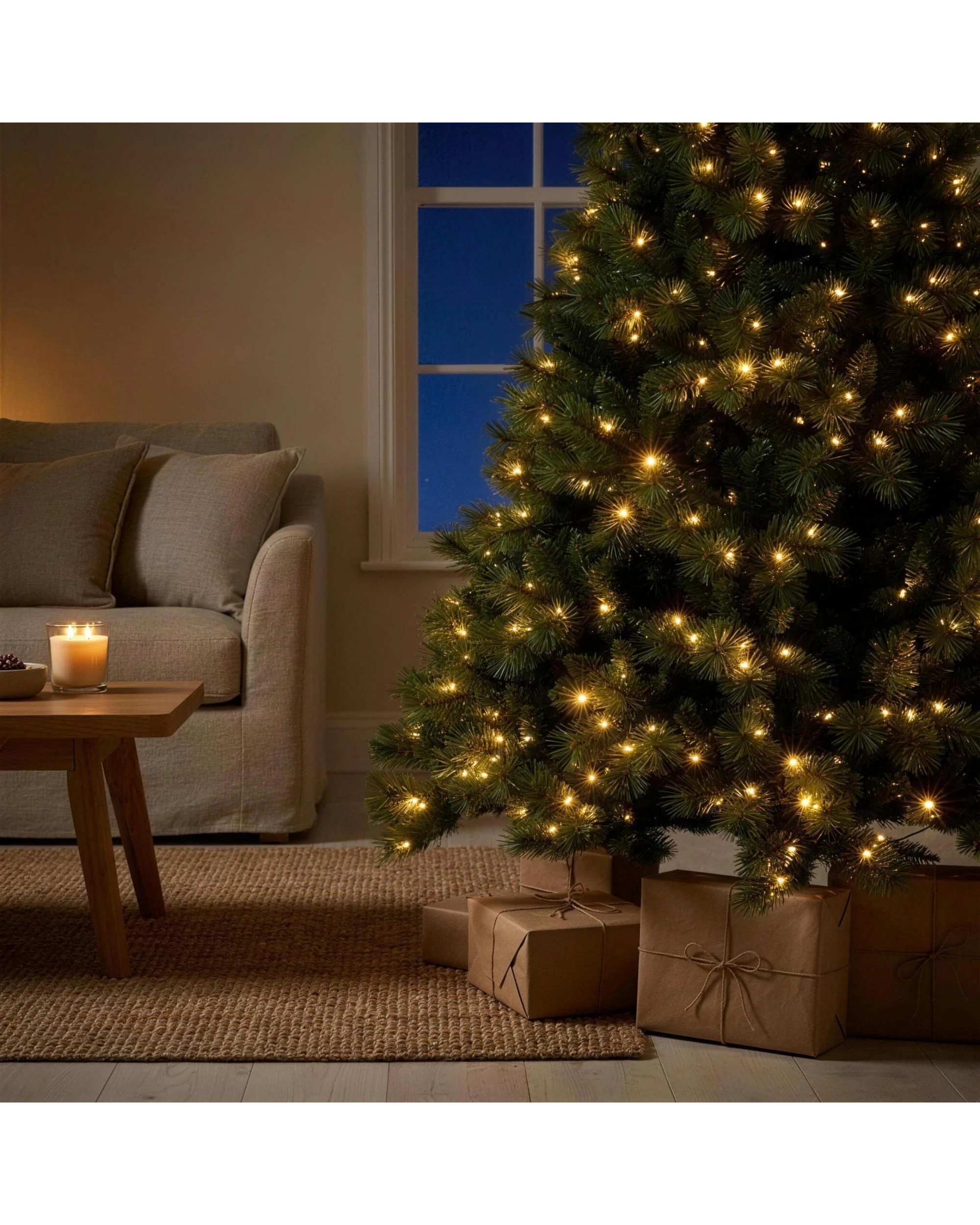 Christabelle 1.8m 6ft Grand Sierra Christmas Tree Pre Lit Multi ...