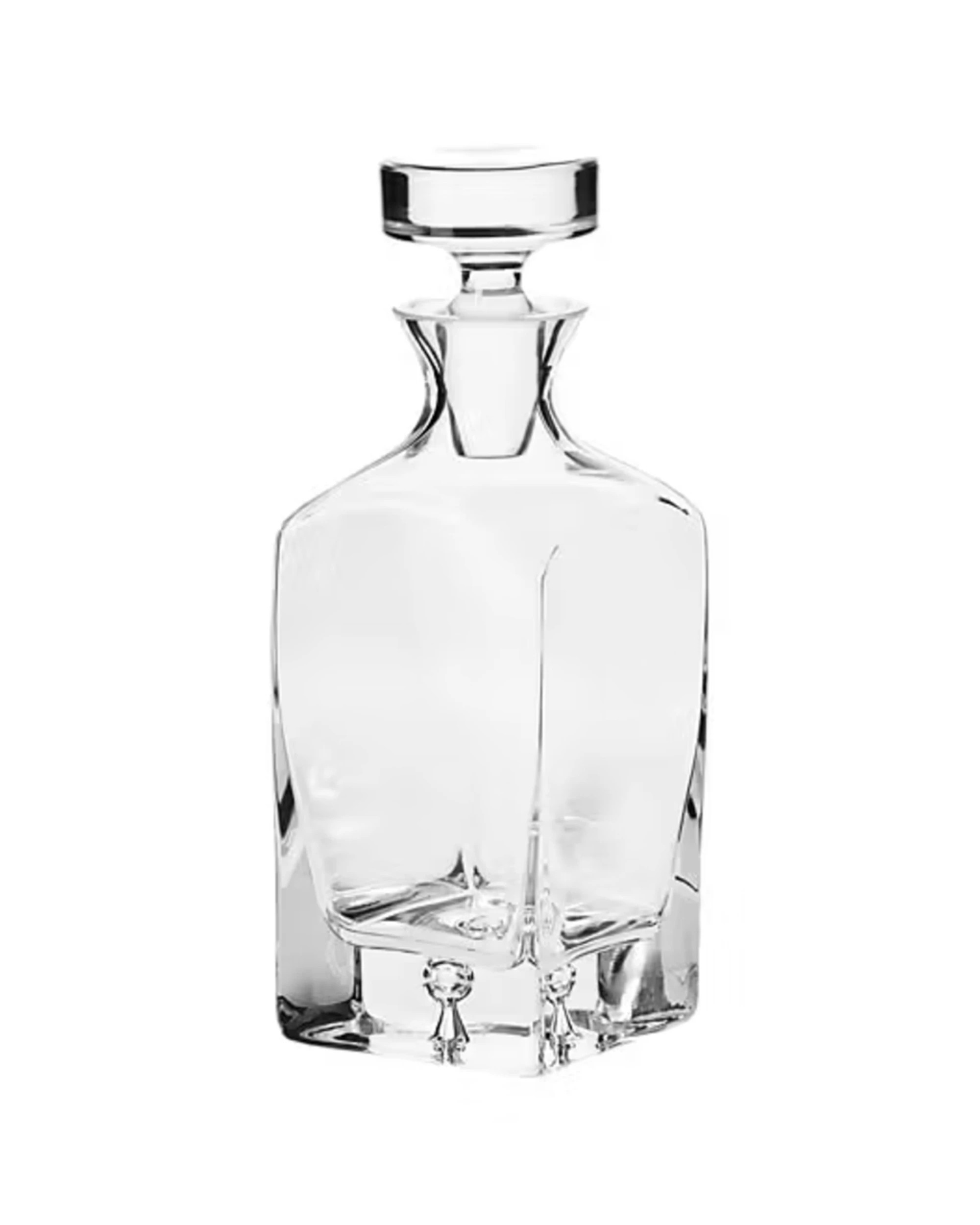 2 Krosno Legend 750ml Glass Whisky Decanter KR0279 - Plain, 2 of 2