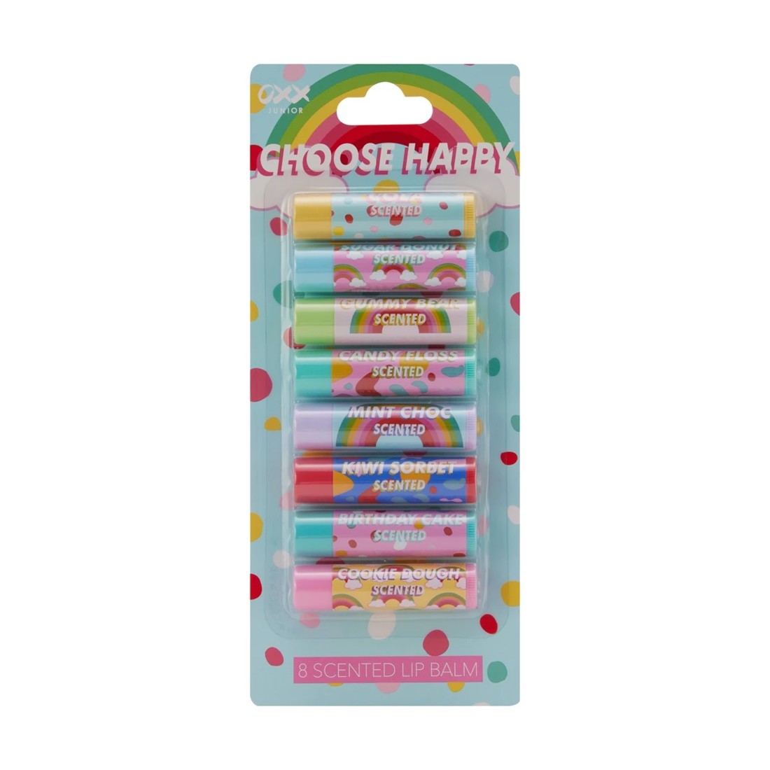 1 OXX Junior 8 Pack Scented Lip Balms - Choose Happy, 1 of 7