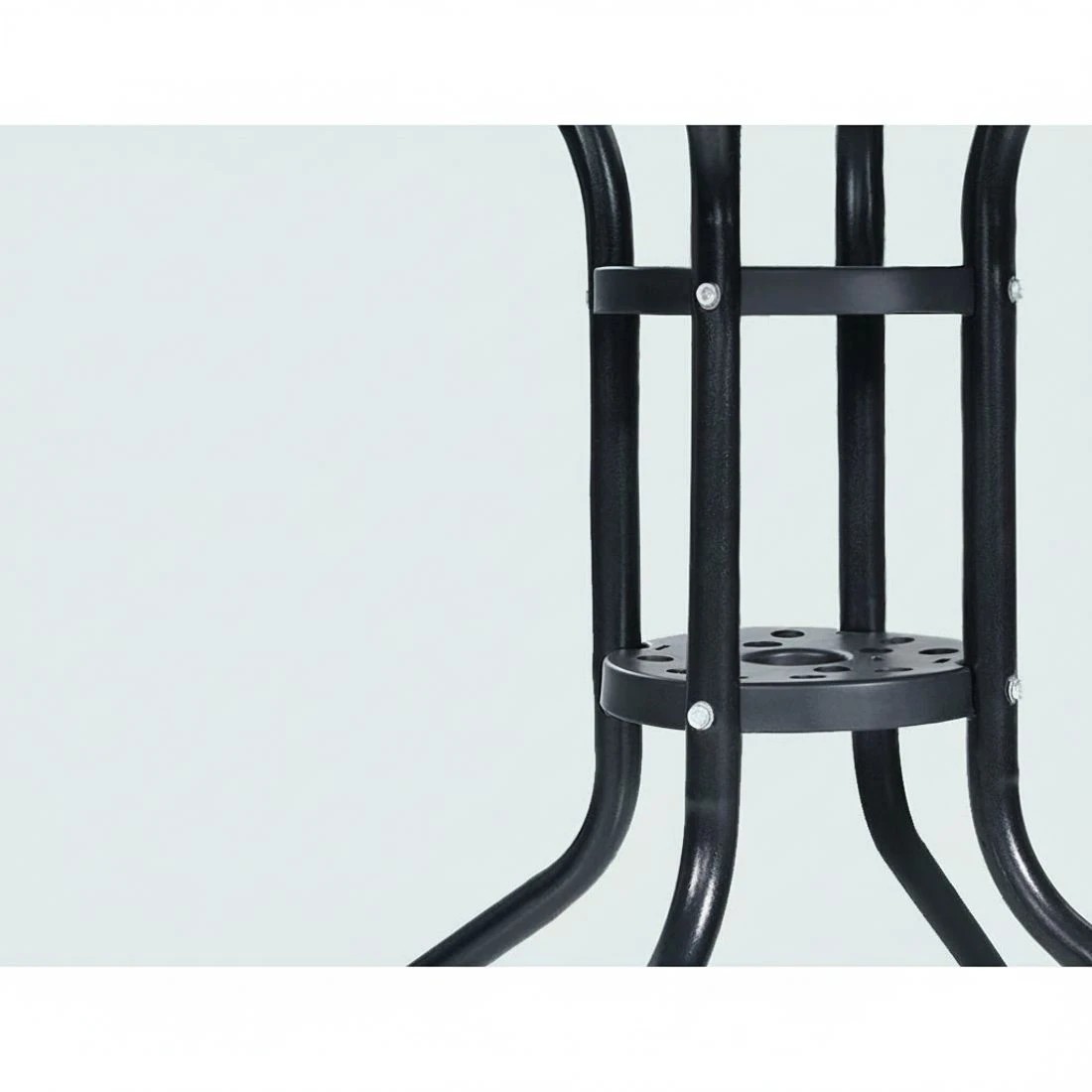 5 Gardeon 3PC Bistro Set Outdoor Furniture Rattan Table Chairs Cushion Patio - Black, 5 of 5